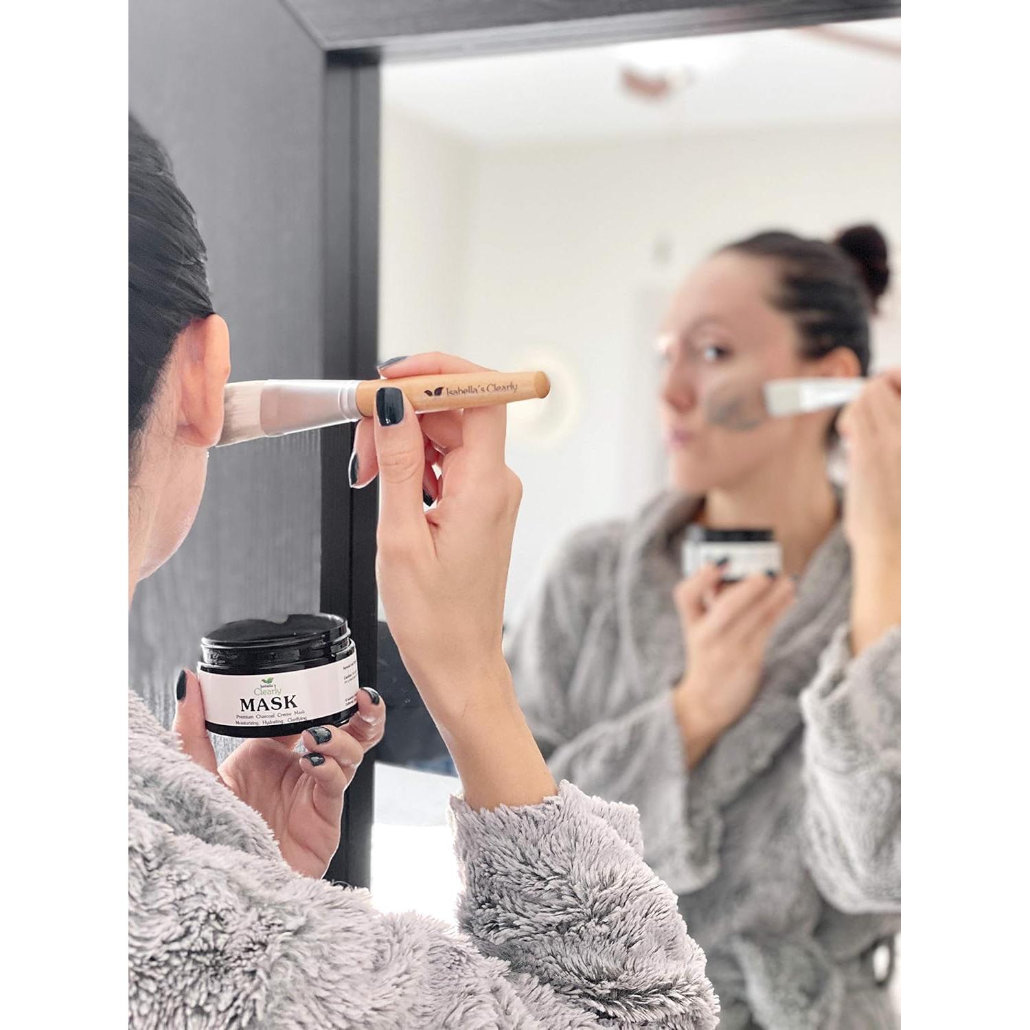 Máscara Facial Claramente de Isabella - Carbón y Ácido Hialurónico