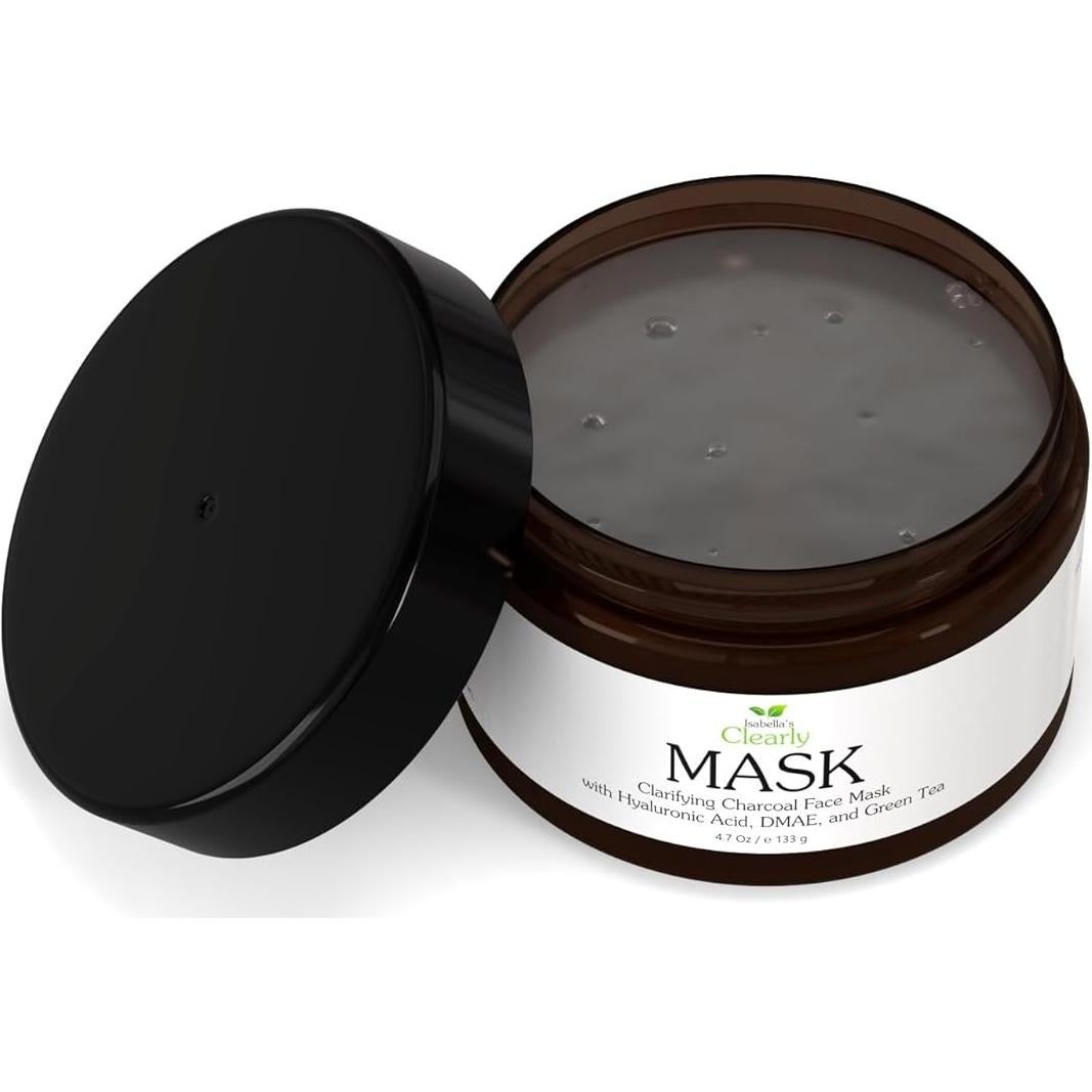 Máscara Facial Claramente de Isabella - Carbón y Ácido Hialurónico