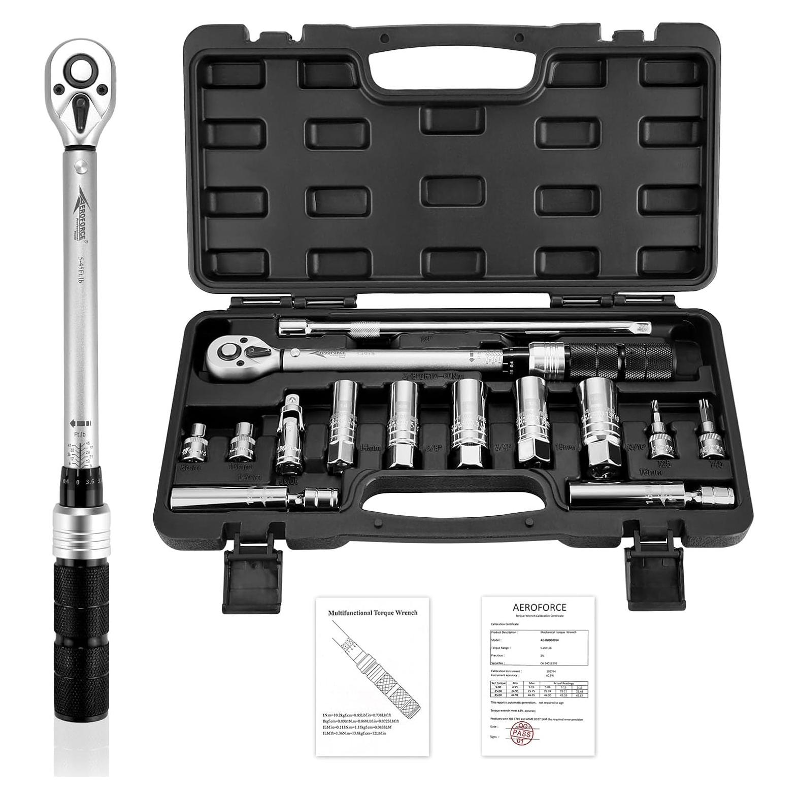 Set de 14 Piezas de Bujías Magnéticas AEROFORCE 3/8"