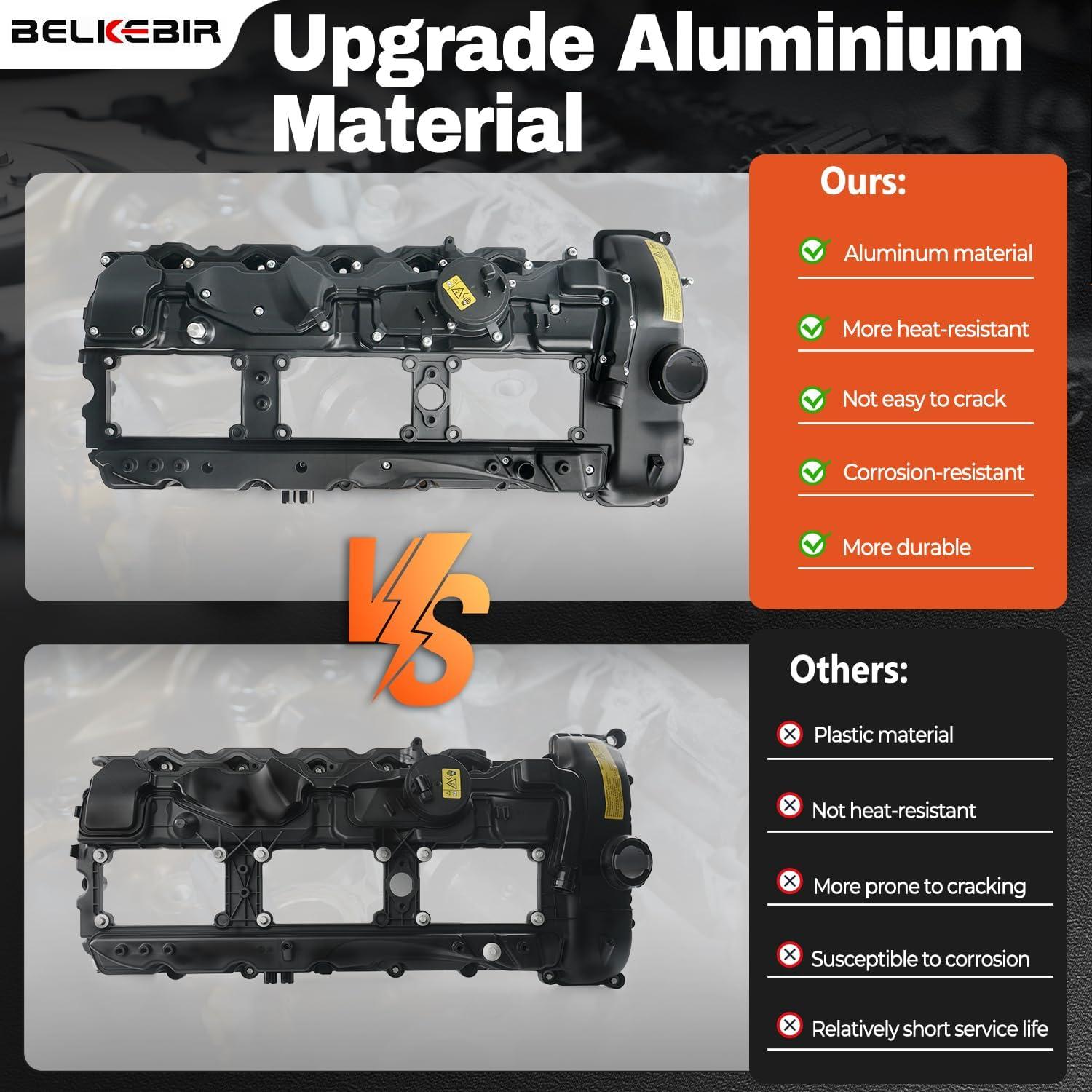 Tapa de Válvula de Motor Aluminio BELKEBIR 3.0L BMW 2010-2019