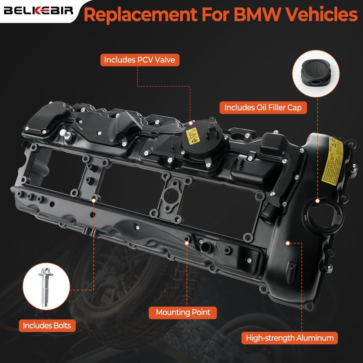 Tapa de Válvula de Motor Aluminio BELKEBIR 3.0L BMW 2010-2019