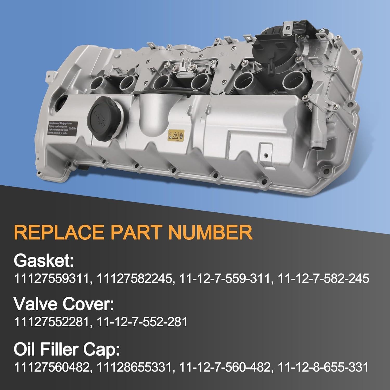 Cubierta de Válvula de Motor Aluminio CARMOCAR para BMW 2007-2013