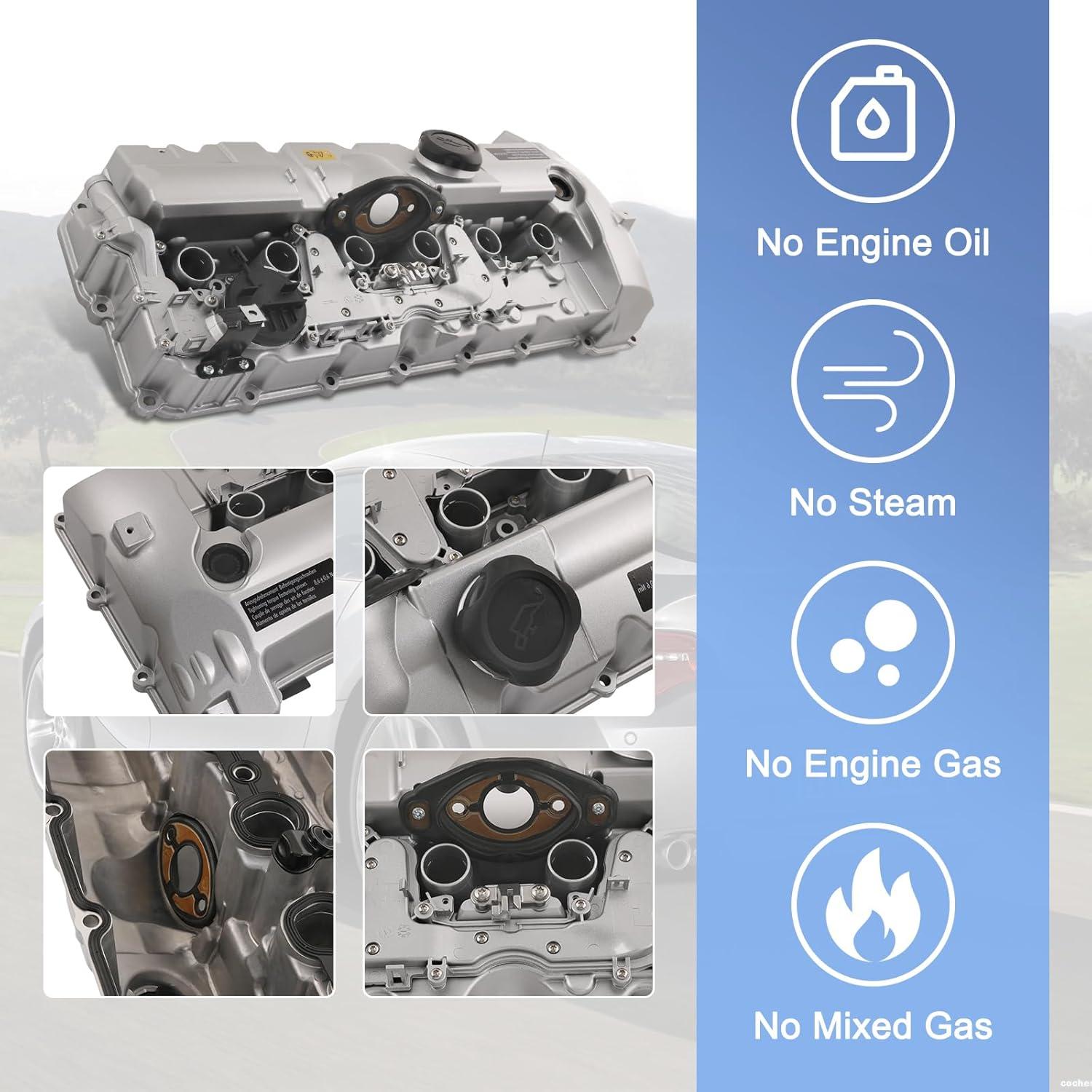 Cubierta de Válvula de Motor Aluminio CARMOCAR para BMW 2007-2013