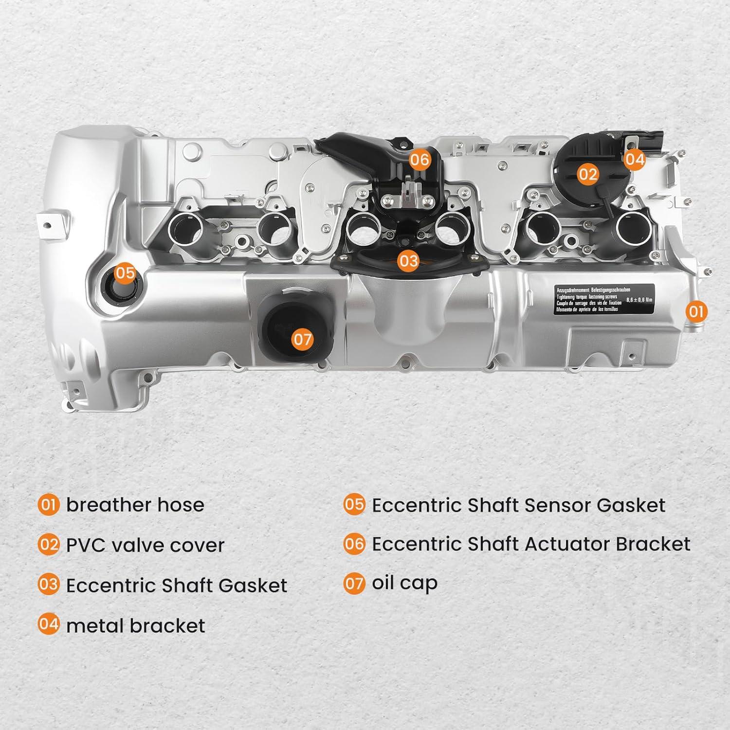 Cubierta de Válvula de Motor Aluminio maXpeedingrods N52 N51