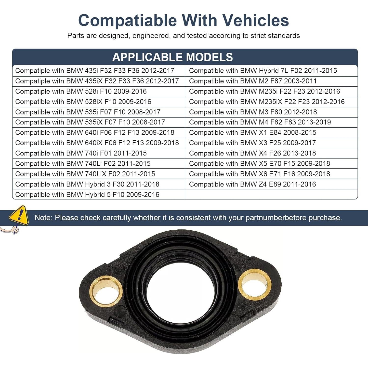 Tapa de Válvula del Motor BMW 11377502022 E81 E87 E90 F30