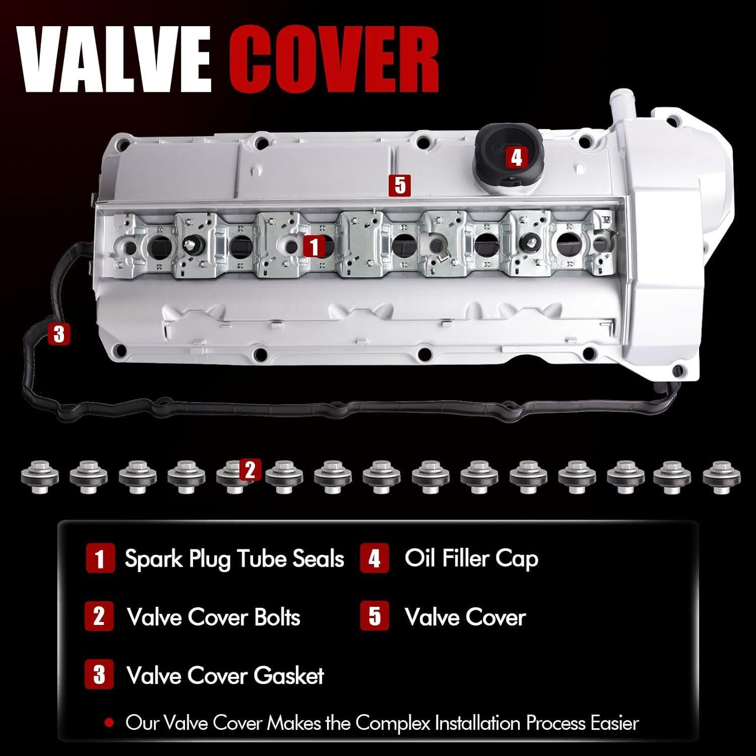 Kit Tapa de Válvula MITZONE para BMW 328i 323i 528i M3 Z3 1996-2000