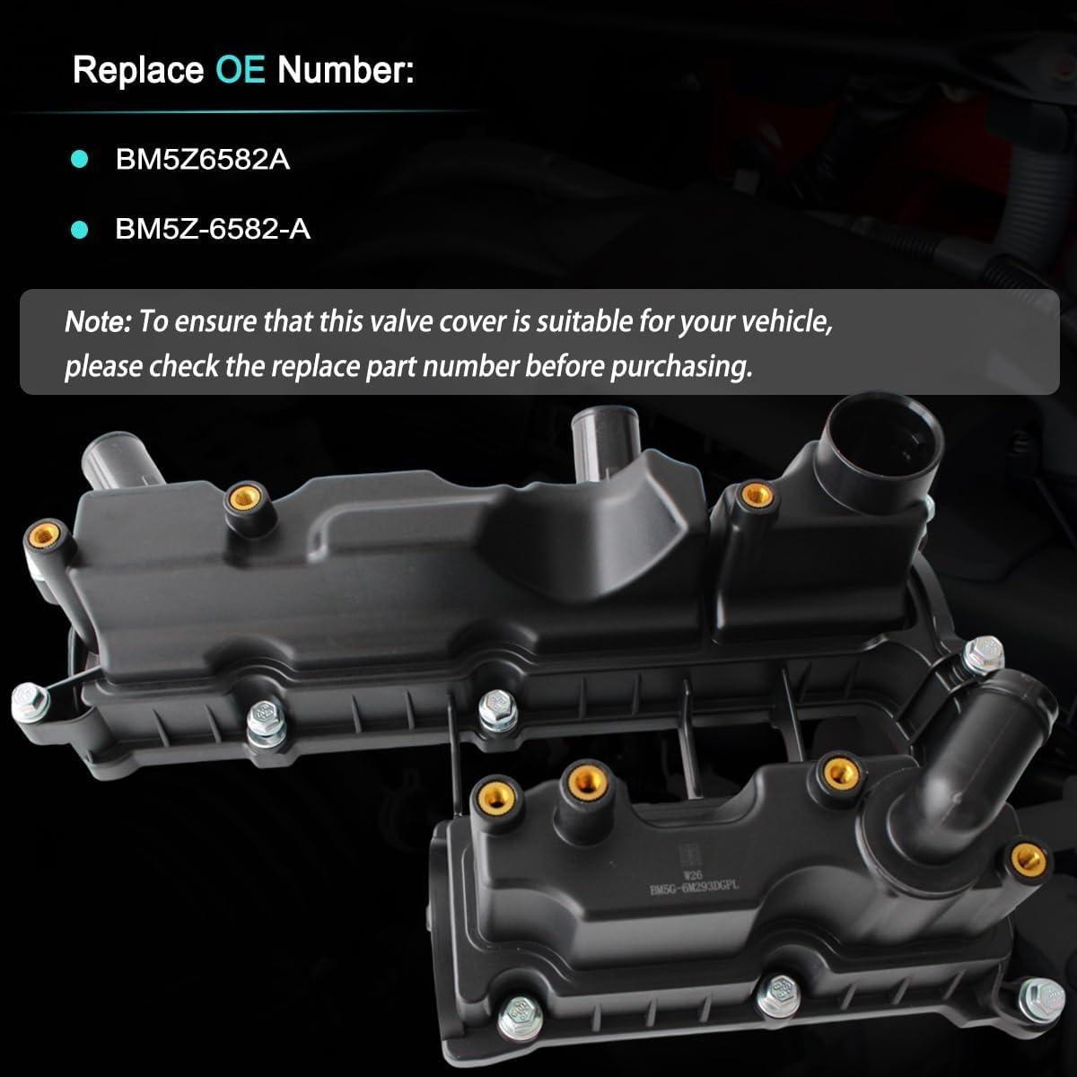 Cubierta de Válvula de Motor AUCERAMIC para Ford 1.6L L4