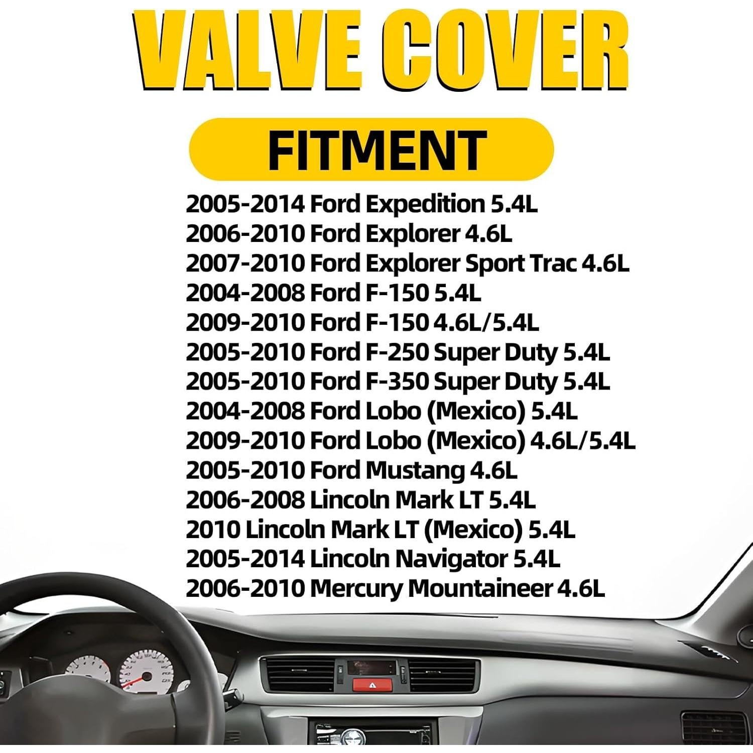 Cubierta de Válvula Aluminio MILIPARTS Lado Derecho 4.6L 5.4L