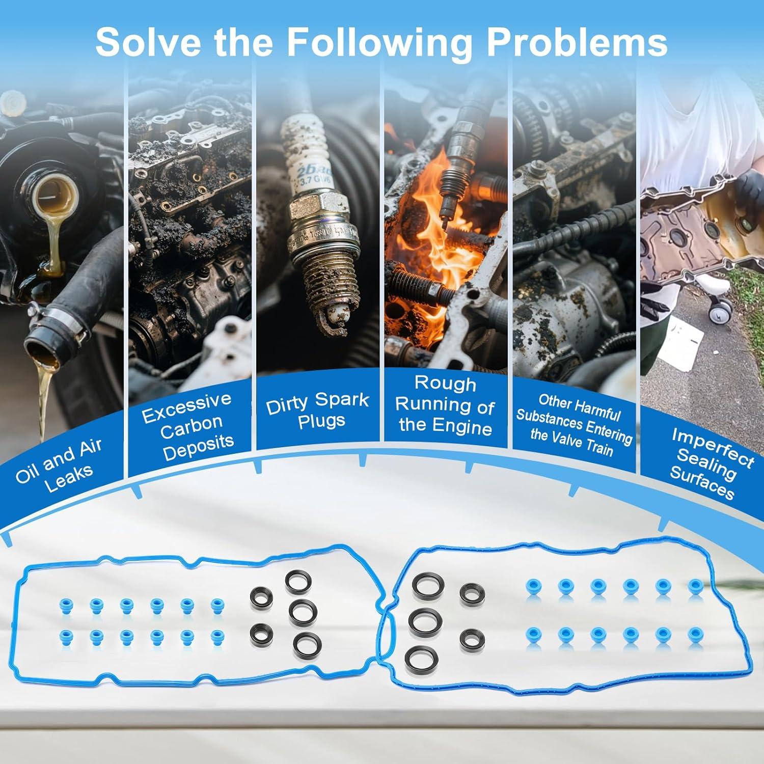 Juego de Juntas de Tapa de Válvula Keriolee VS50814R 36PCS