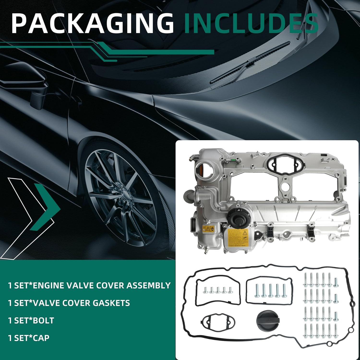 Cubierta de Válvula de Motor Aluminio N20 para BMW 2.0L