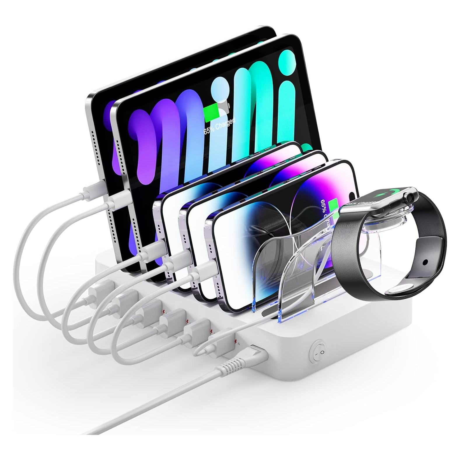 Estación de Carga Rápida Unitek 60W 6 Puertos QC3.0