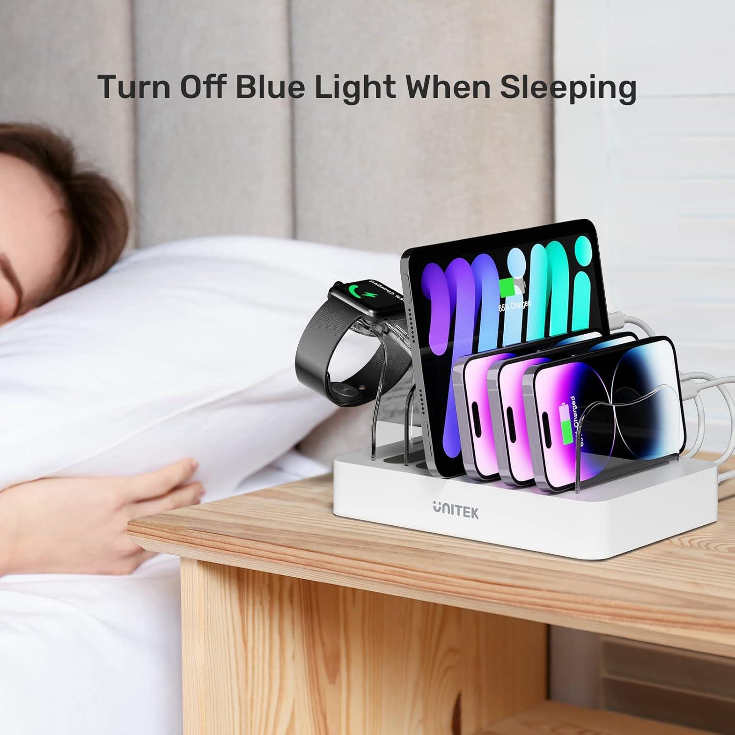 Estación de Carga Rápida Unitek 60W 6 Puertos QC3.0