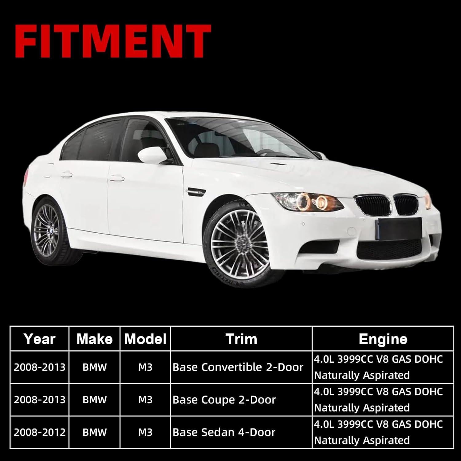 Kit Tapa de Válvula Aluminio MITZONE para BMW M3 4.0L 2008-2013