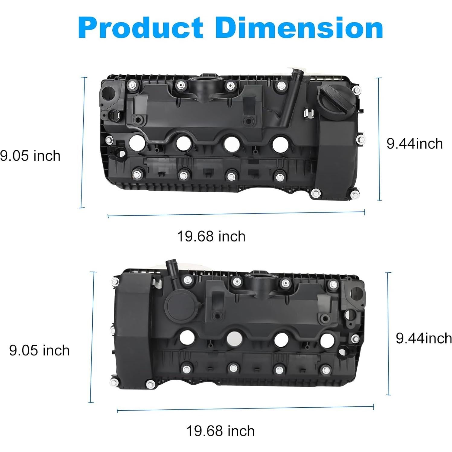 Tapa de Válvula de Motor WATERWICH para BMW 545i 550i 4.4L 4.8L
