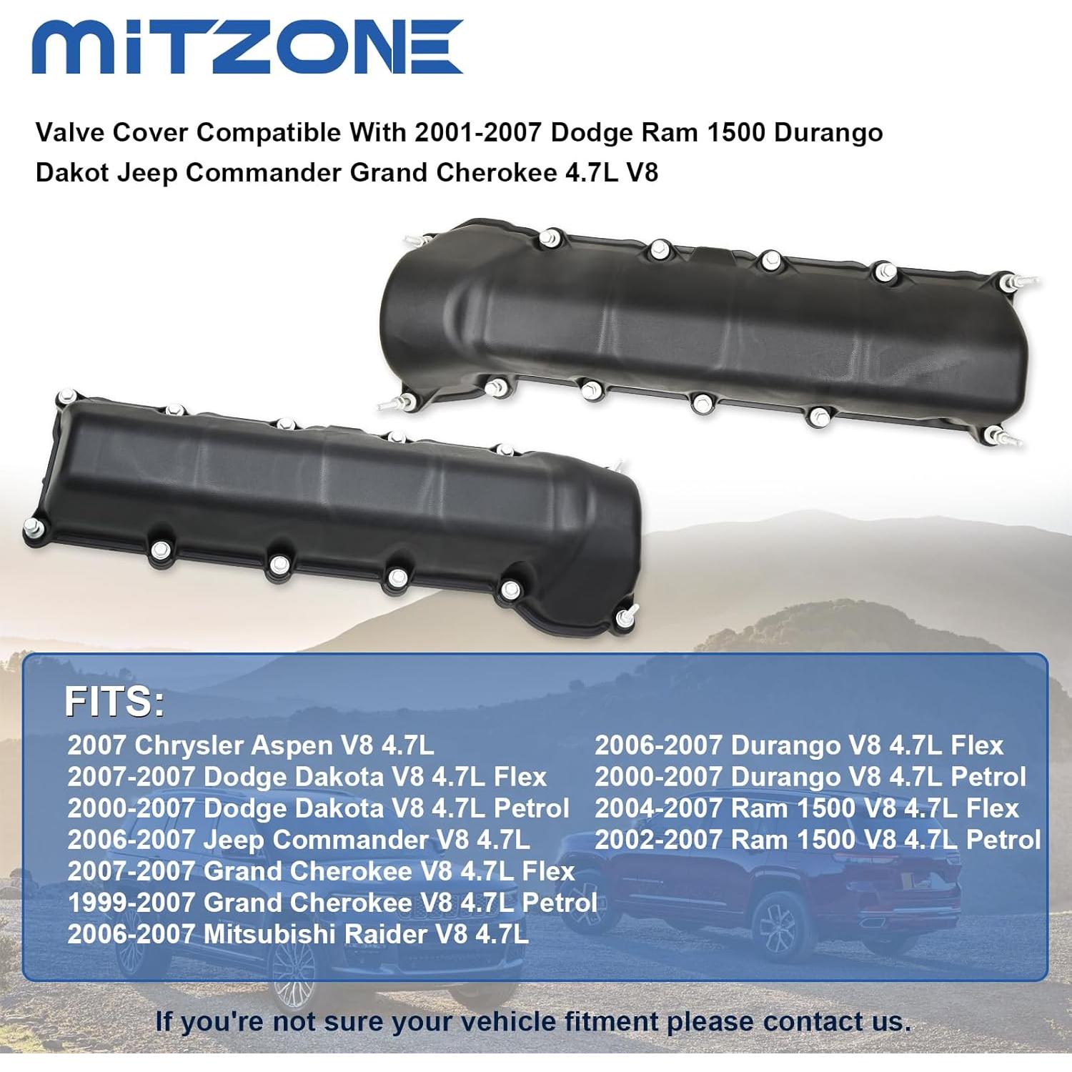 Juego de Tapa de Válvula MITZONE para Dodge Ram 1500 4.7L