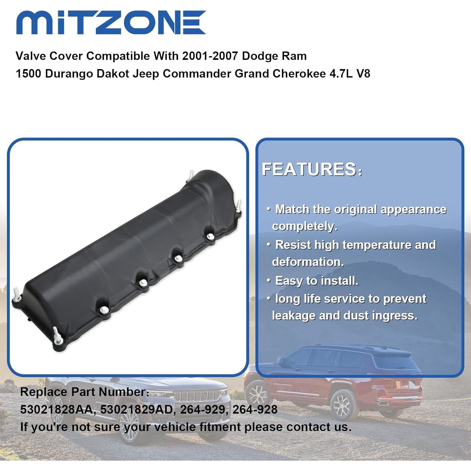 Juego de Tapa de Válvula MITZONE para Dodge Ram 1500 4.7L