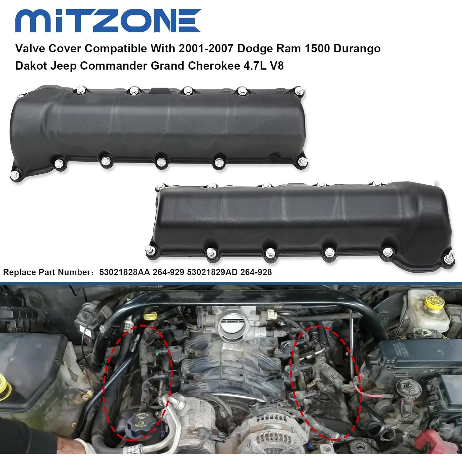 Juego de Tapa de Válvula MITZONE para Dodge Ram 1500 4.7L