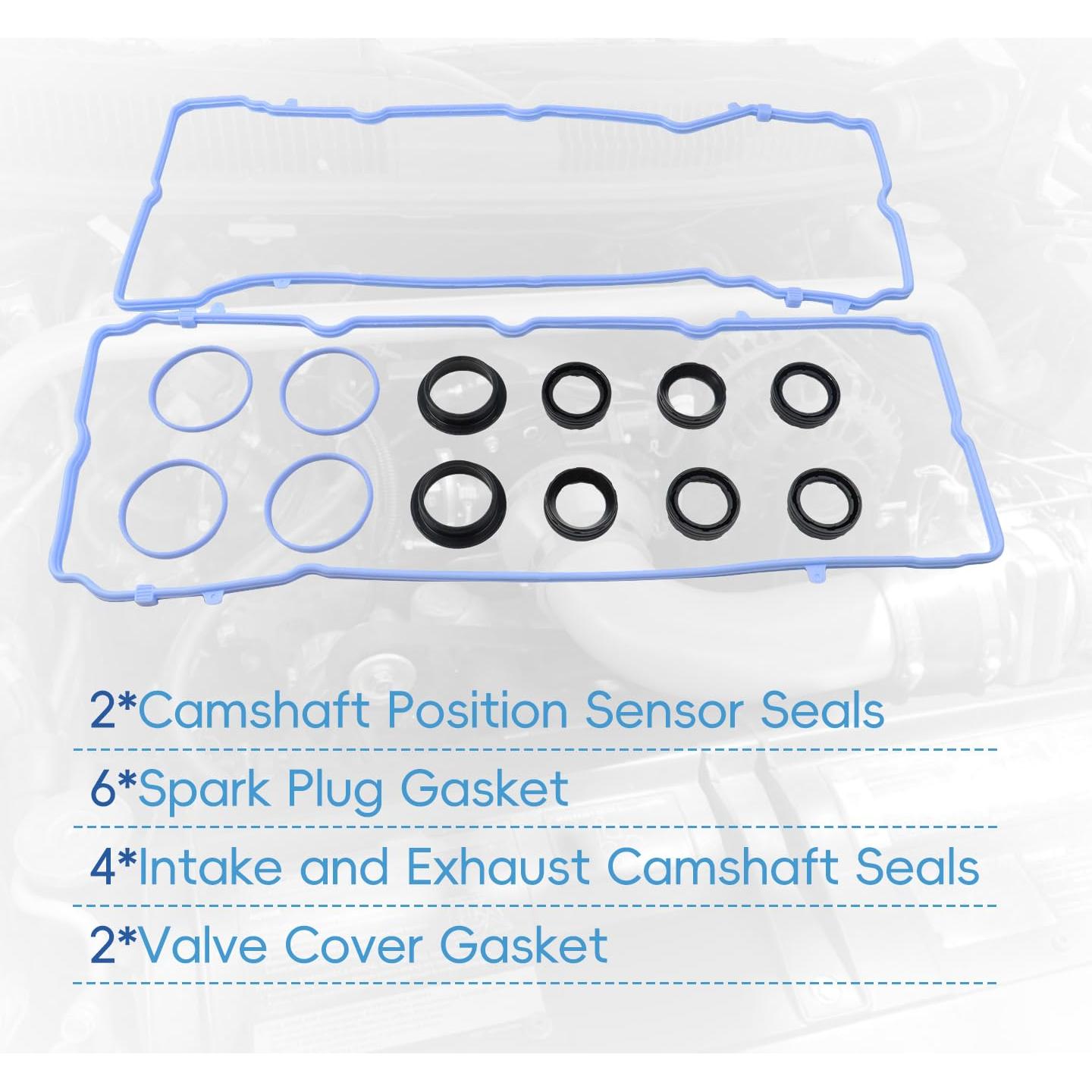 Juego de Junta de Tapa de Válvula GZZTorres VS50805R Compatible Dodge