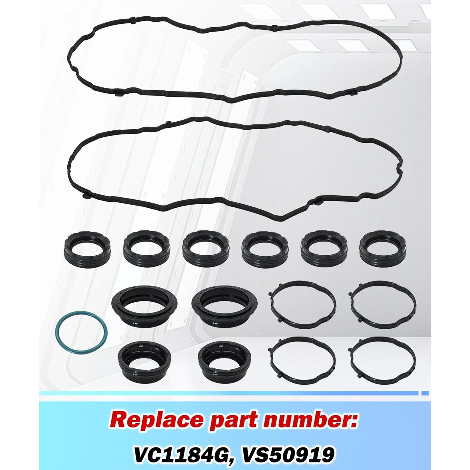 Juego de Junta de Tapa de Válvula BTROVIA VC1184G Compatible