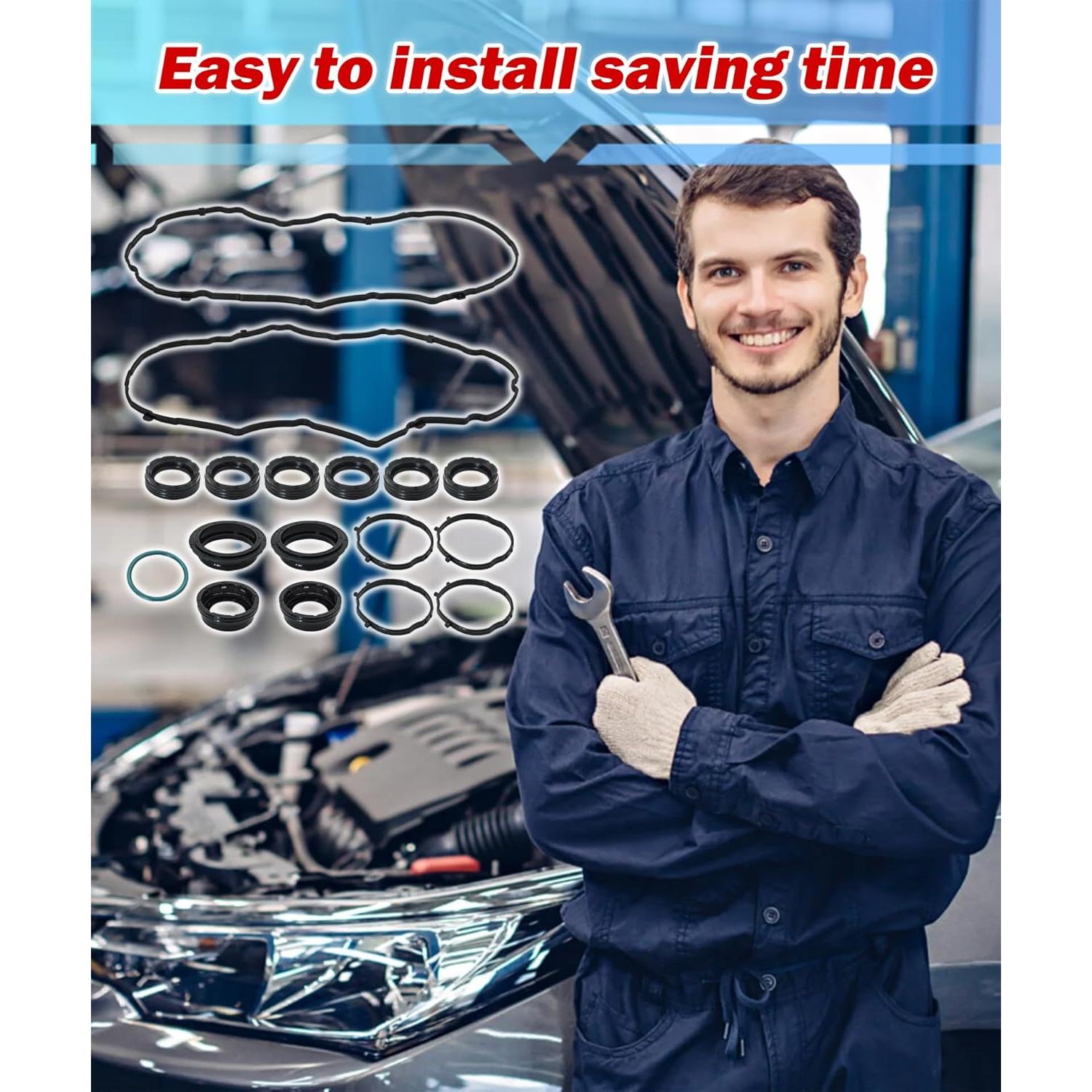 Juego de Junta de Tapa de Válvula BTROVIA VC1184G Compatible