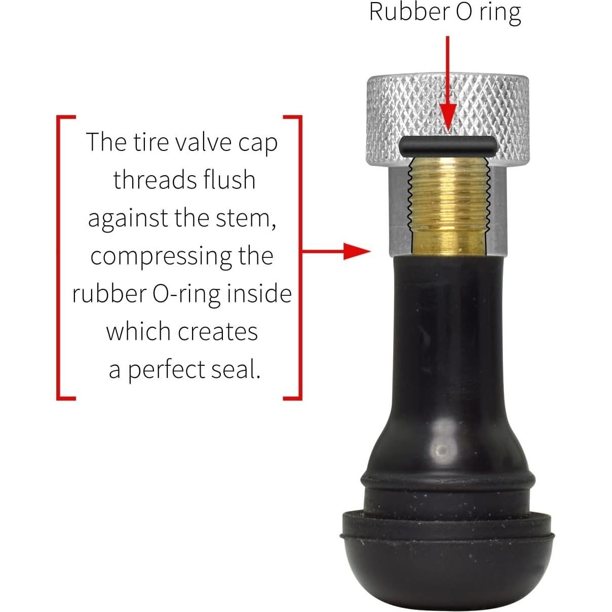 Tapones de Válvula de Neumático iPick Imagen Ford F-150 Negro