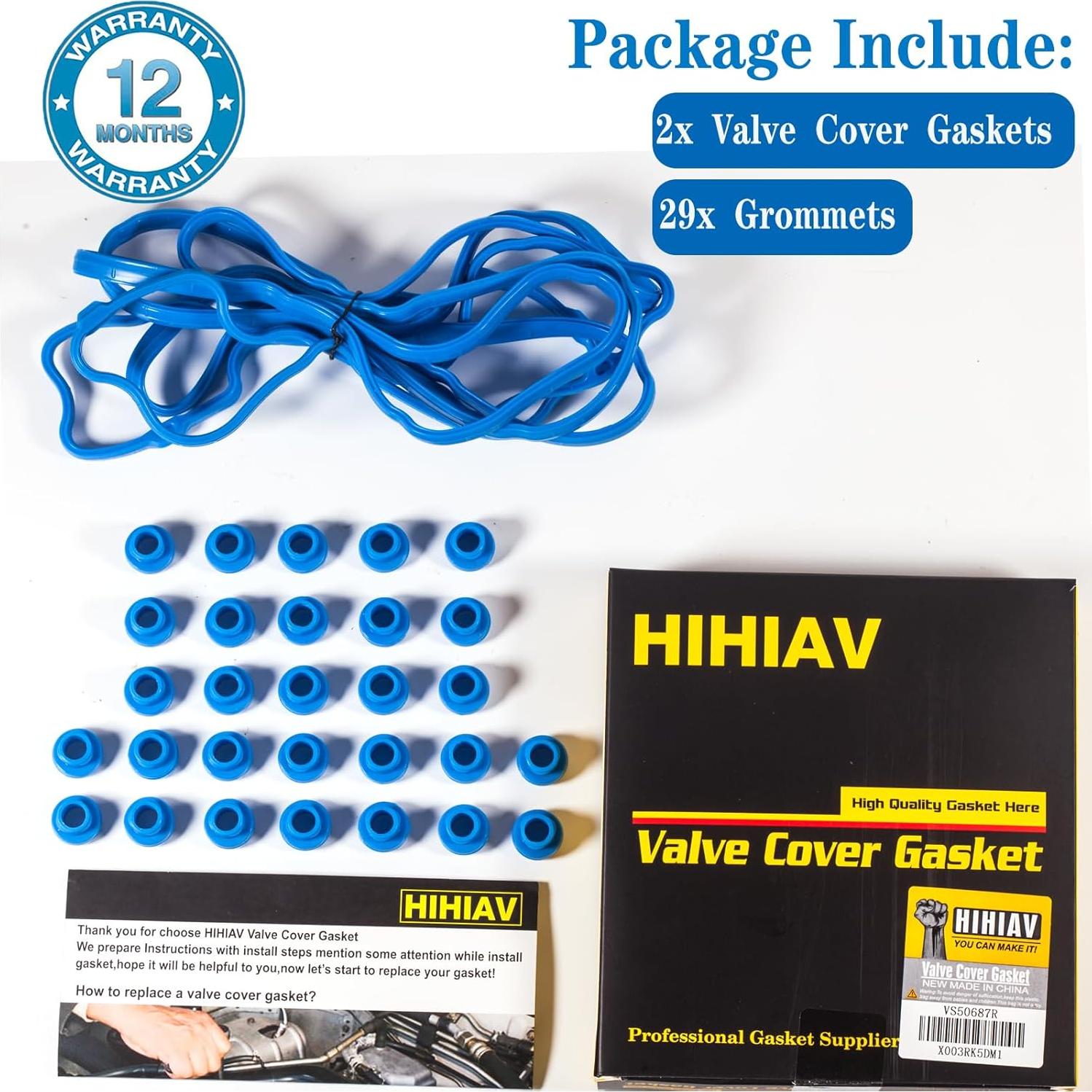 Junta de Tapa de Válvula HIHIAV VS50687R para Ford 5.4L