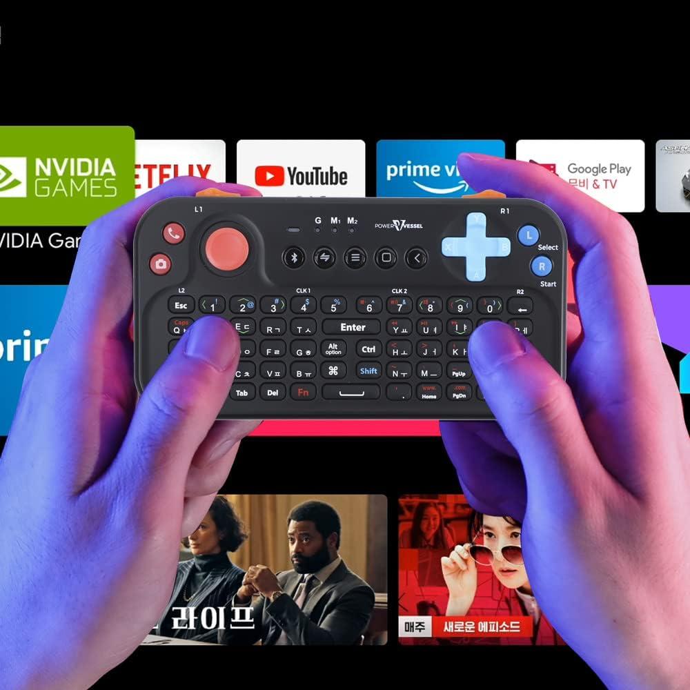 Teclado Bluetooth FUNDIAN con mouse jog y audio - Negro