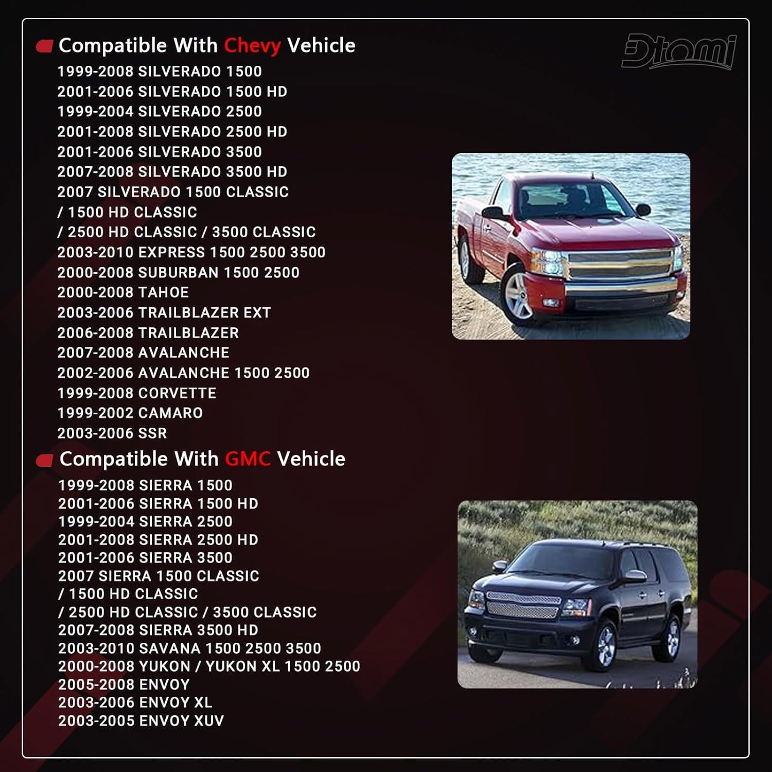 Juego de tapa de válvula Dtomi con junta y tornillos 1999-2008