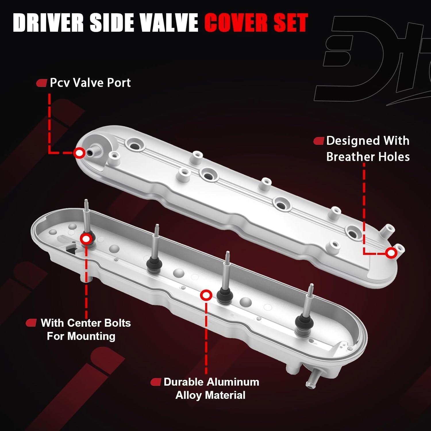 Juego de tapa de válvula Dtomi con junta y tornillos 1999-2008