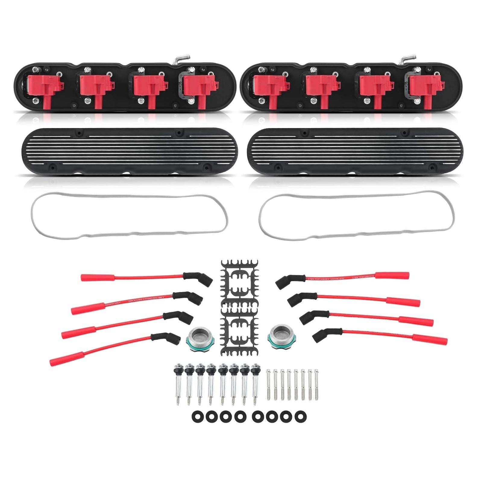Kit Cubiertas de Válvula y Bobinas A-Premium para Chevrolet V8