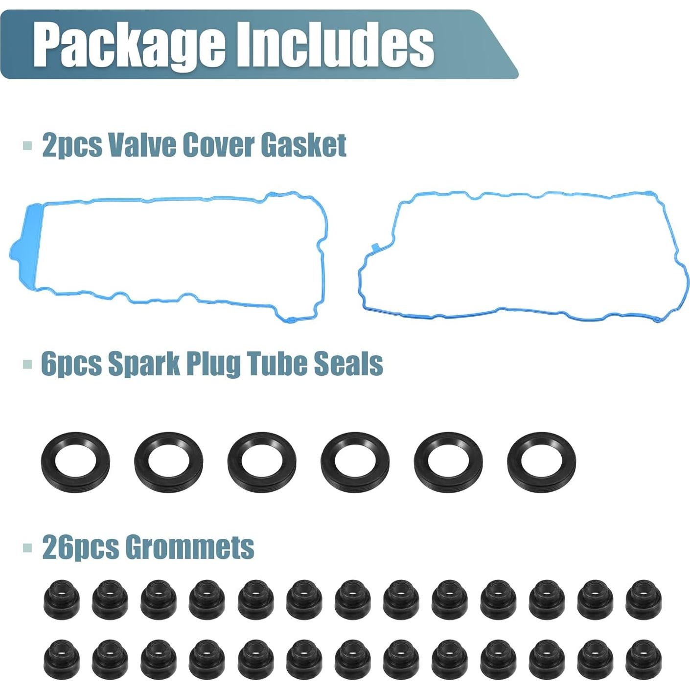 Junta de Tapa de Válvula X AUTOHAUX para Cadillac y Chevrolet