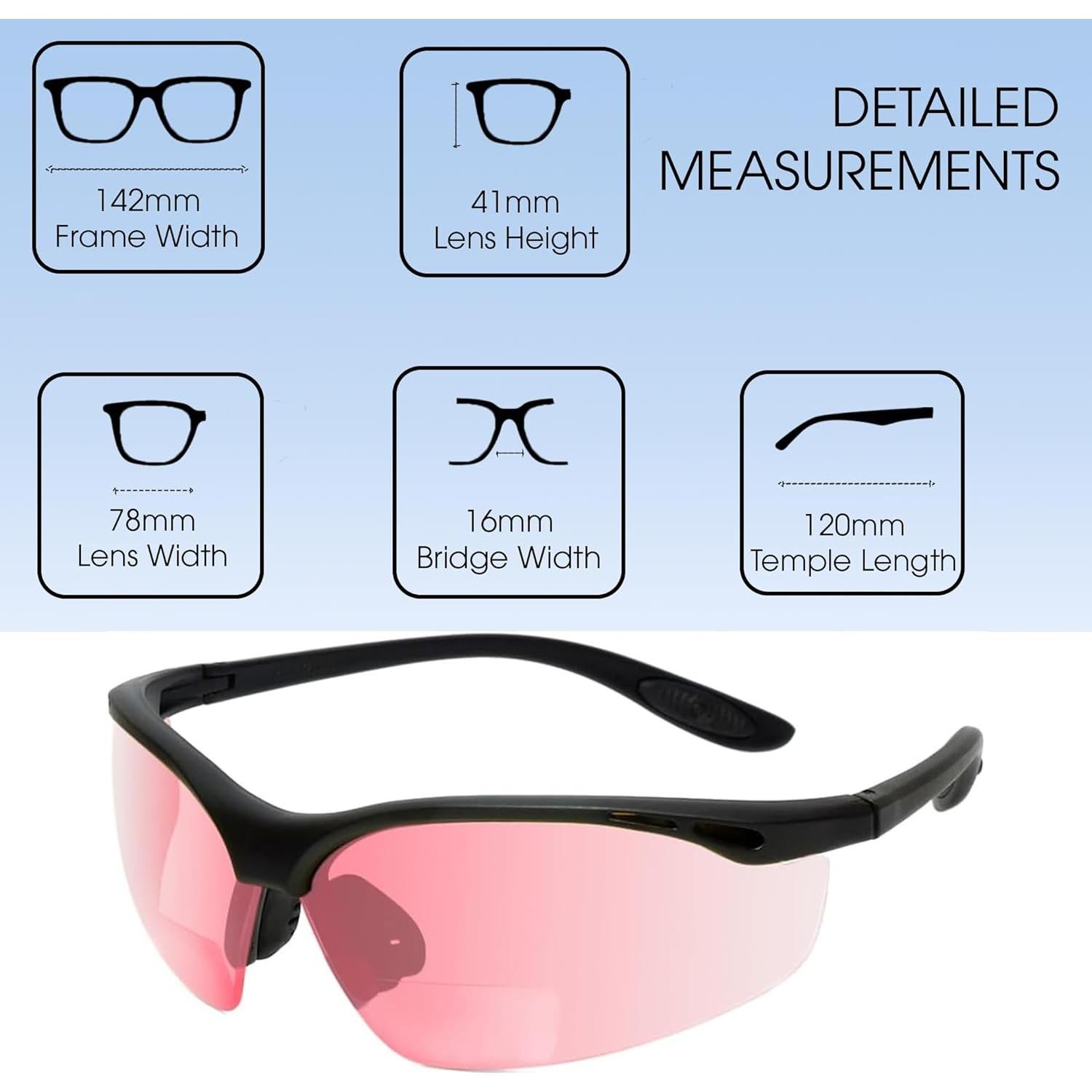 Gafas de Seguridad Calabria 91348 FL-41 Rosa +1.50 Anti Luz Azul