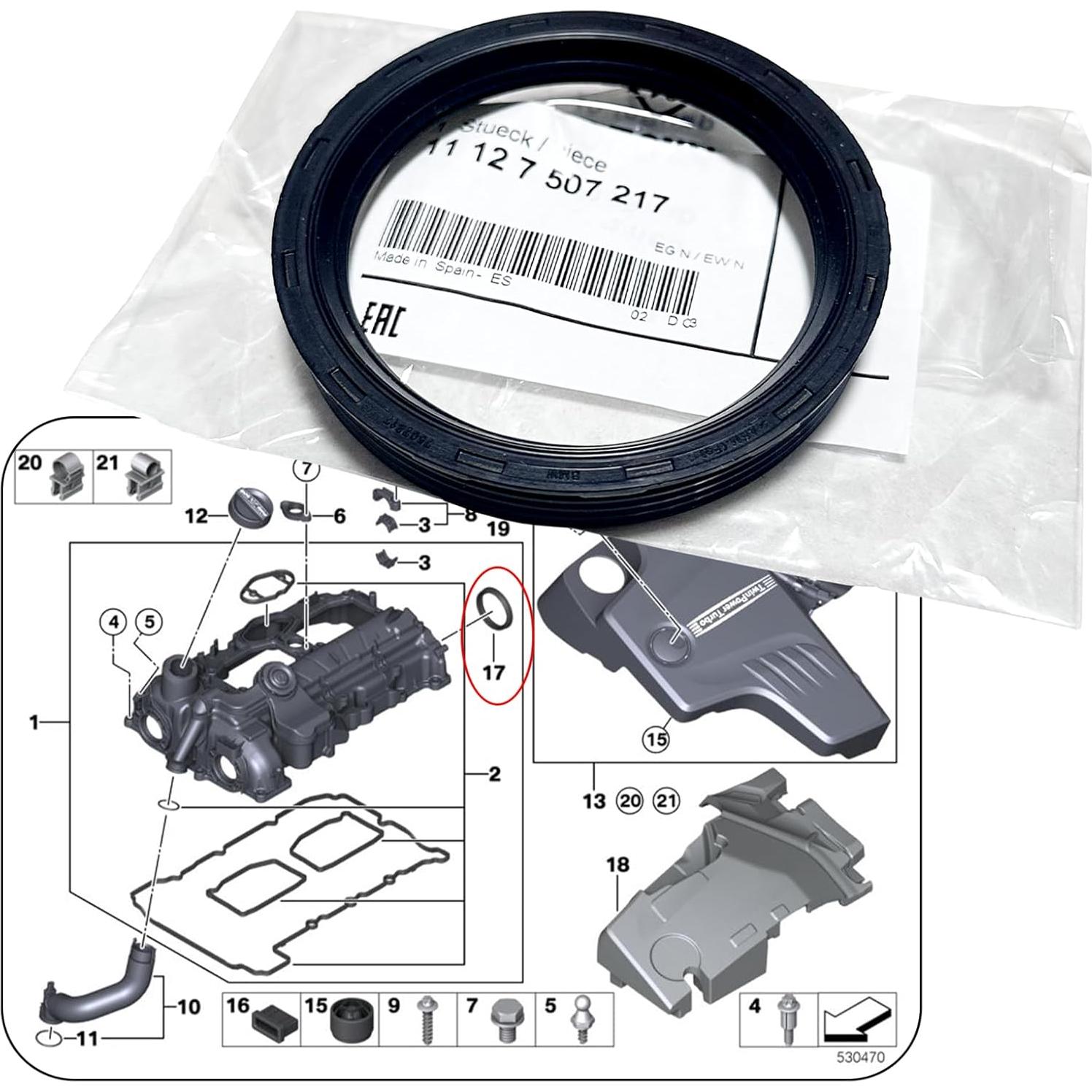 Junta de Bomba de Vacío PAWODIKE para BMW N20 N26 2010-2019