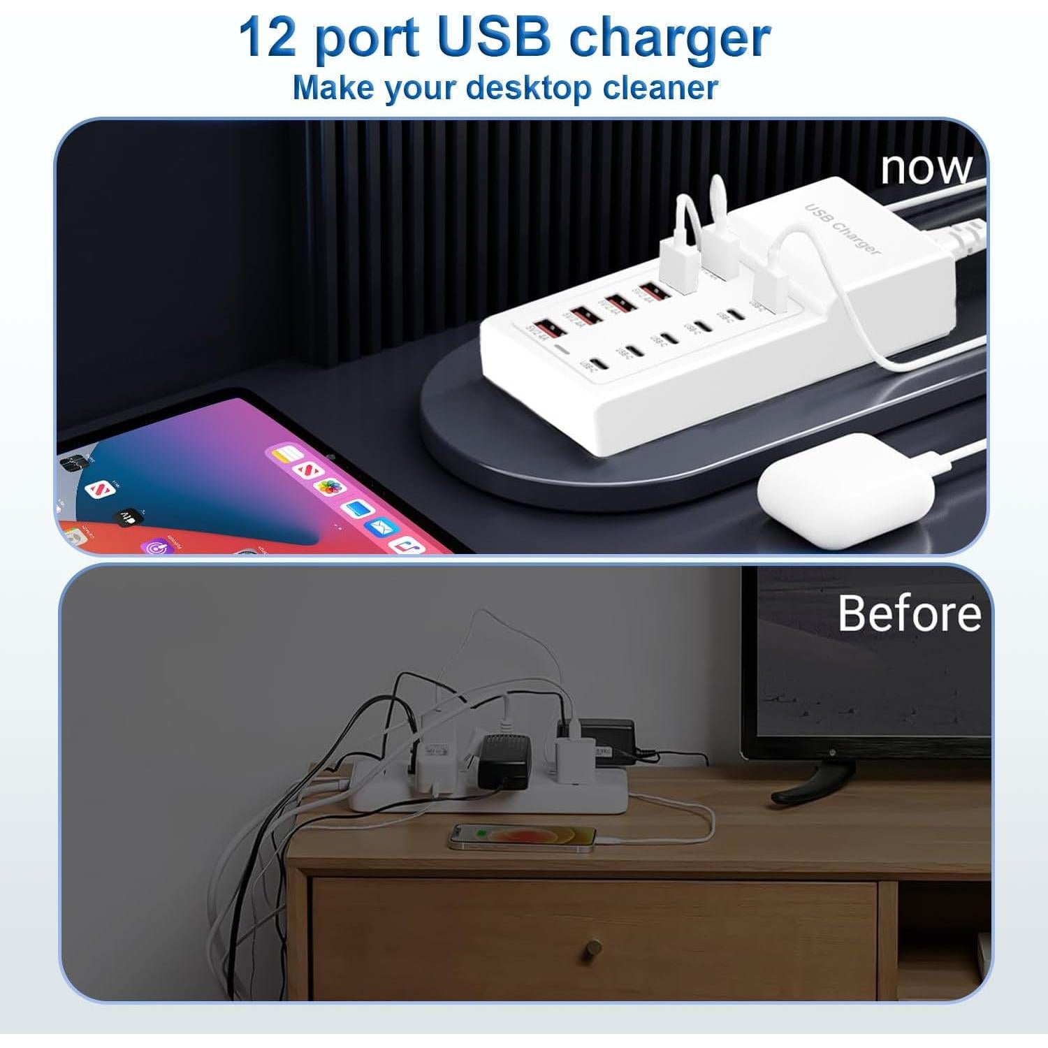 Estación de Carga USB 50W 12 Puertos Huizhou Yili