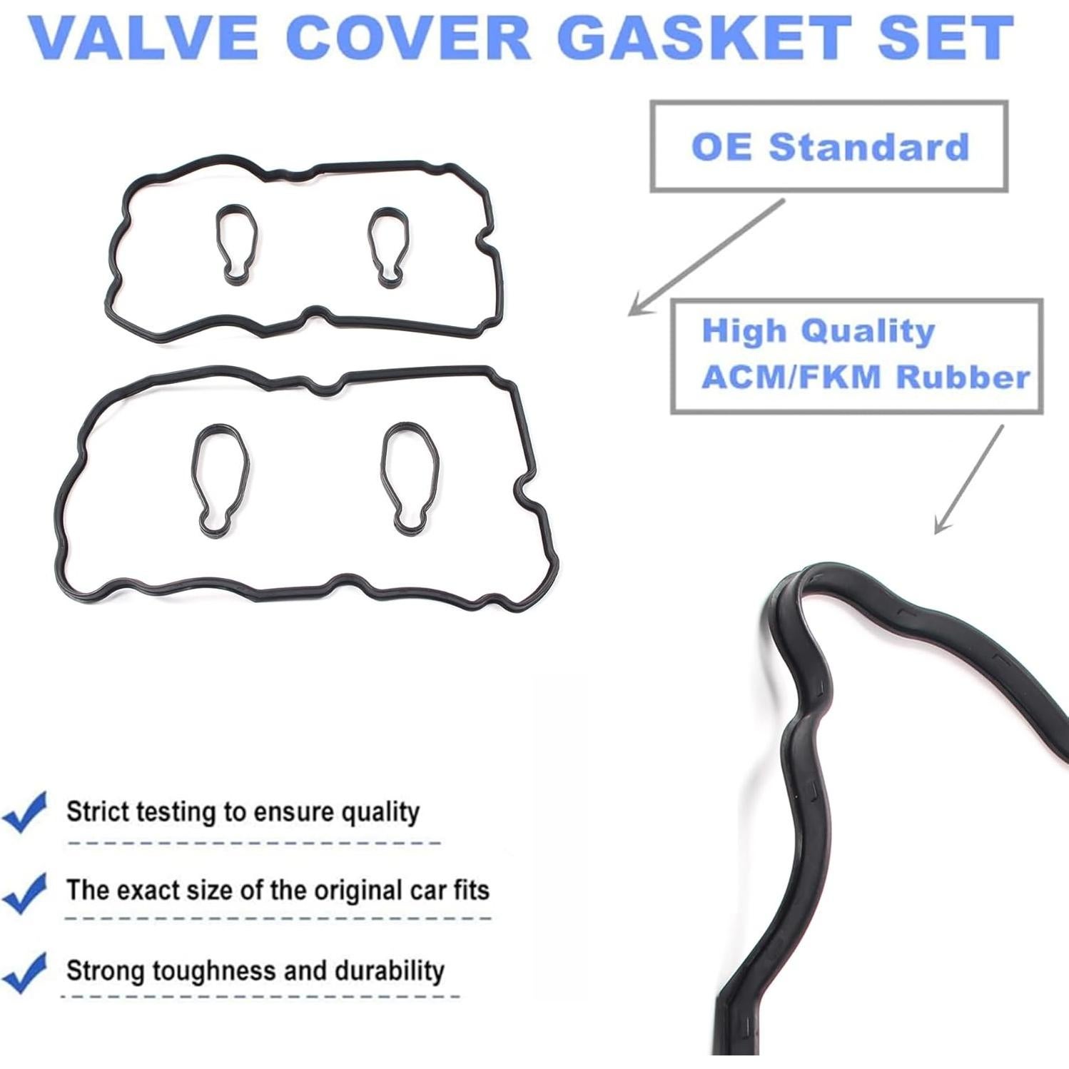 Juego de Junta de Tapa de Válvula AUCERAMIC SU-0019-VC 2 PCS