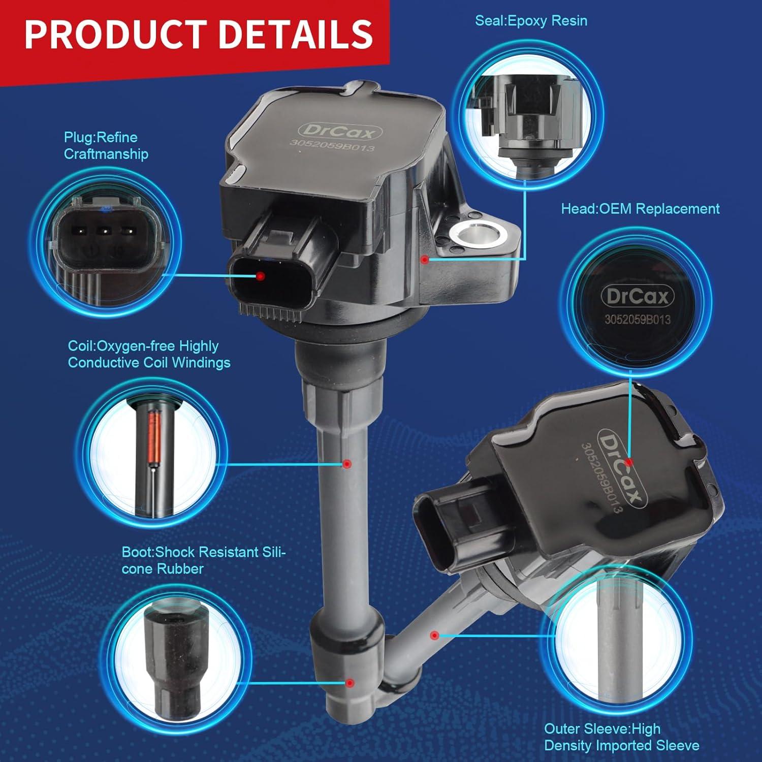 Bobina de Encendido DrCax UF781 Compatible Honda 2017-2021