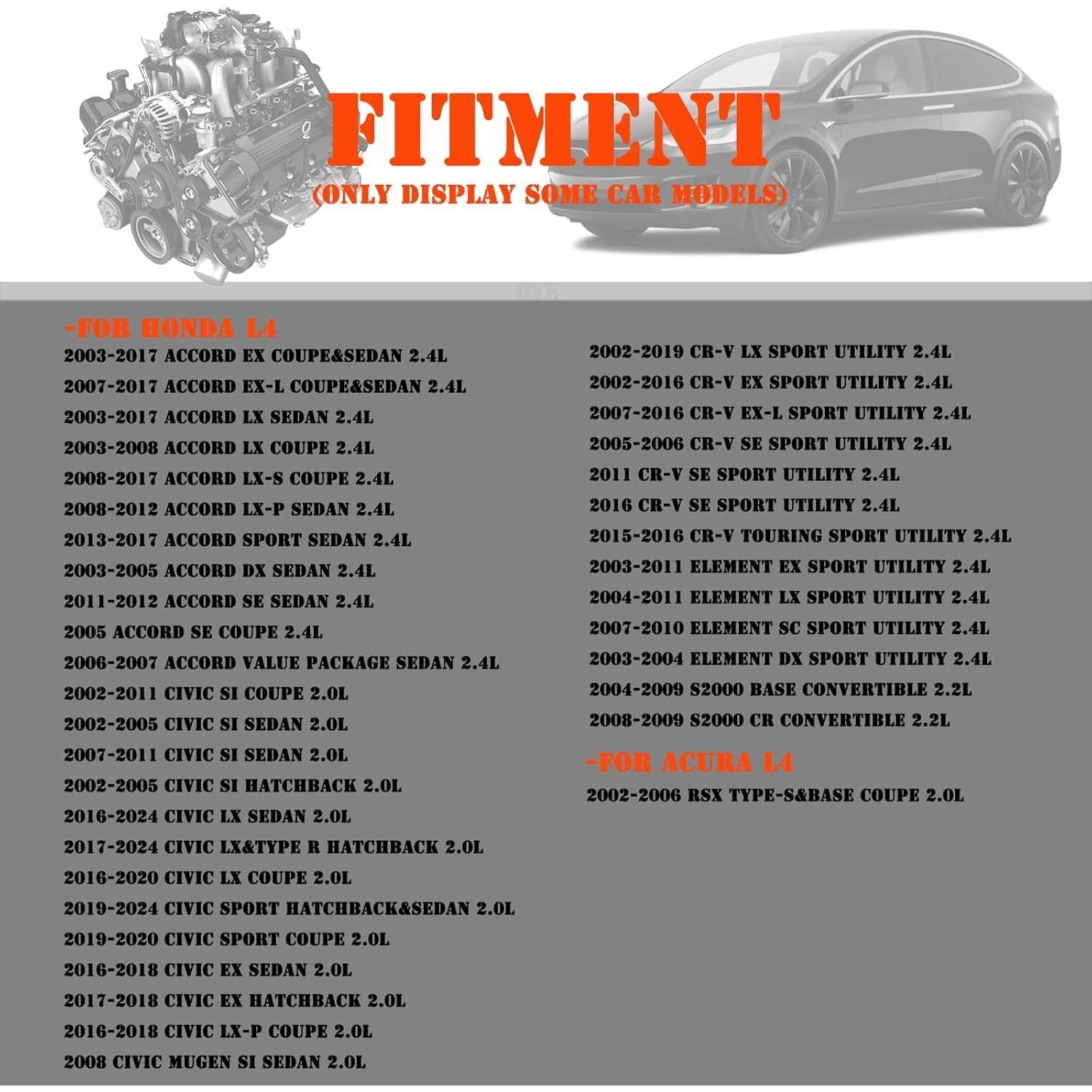 Bobinas de Encendido y Bujías de Iridio OYEAUTO UF311 para Honda y Acura