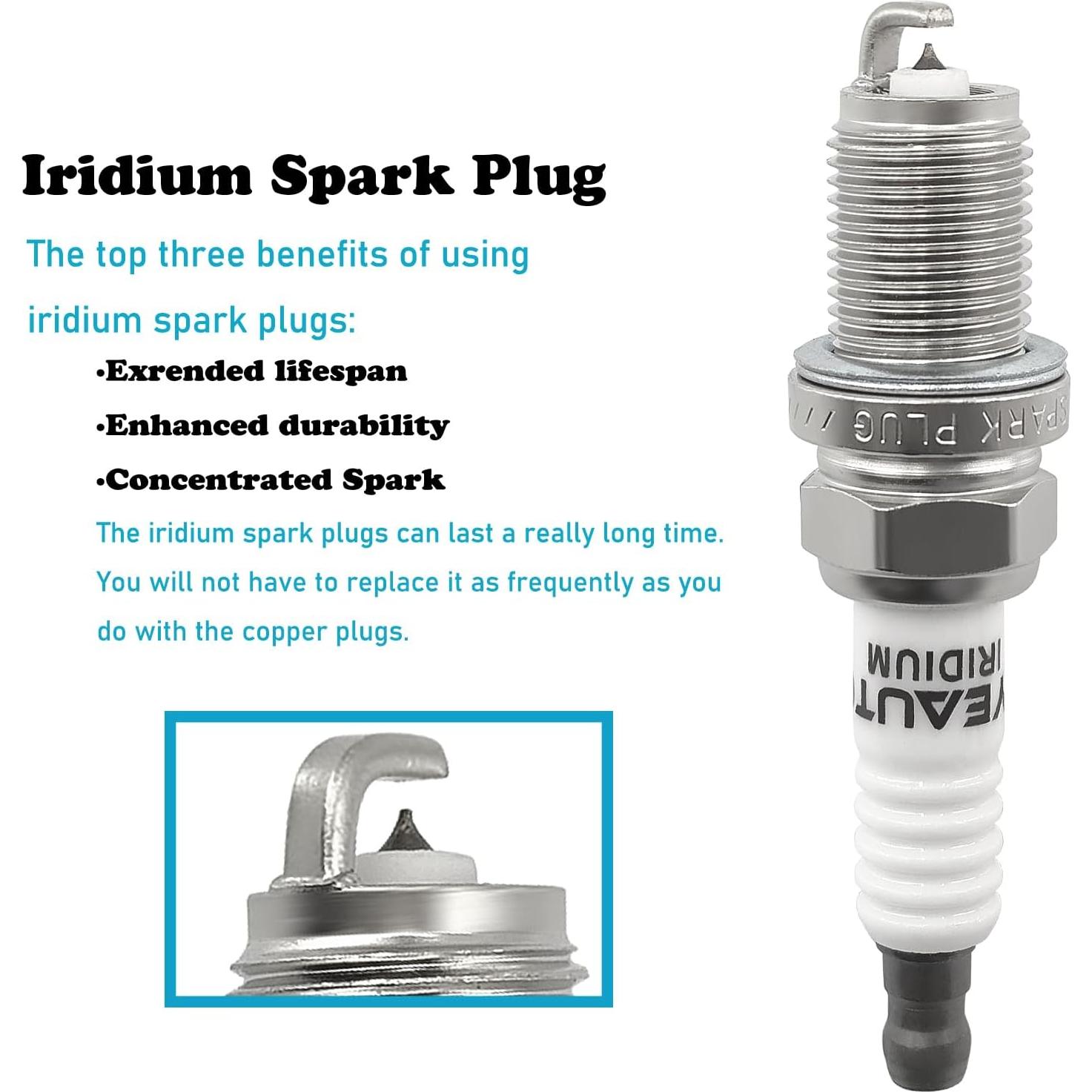 Bobinas de Encendido y Bujías de Iridio OYEAUTO UF311 para Honda y Acura