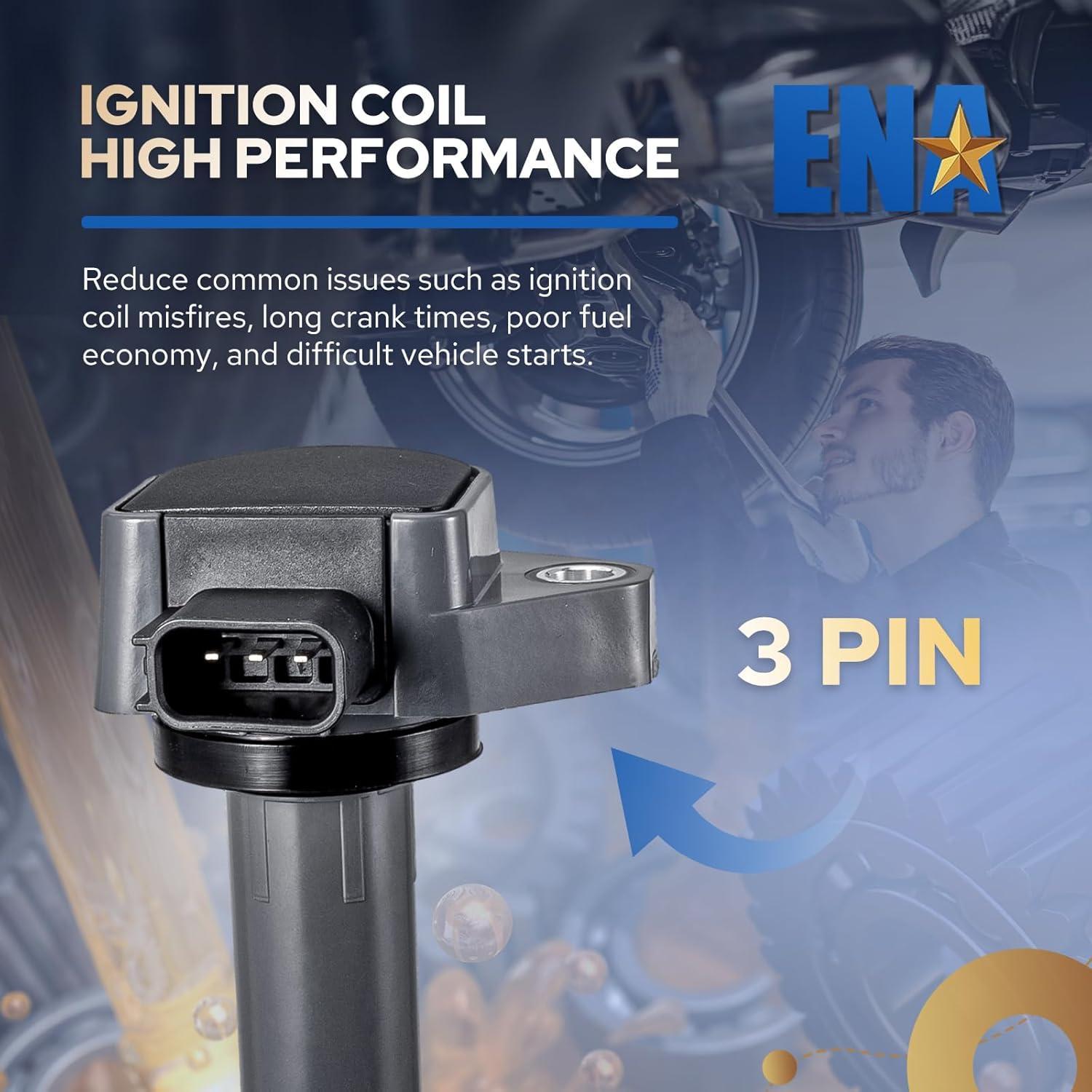 Juego de 6 Bobinas de Encendido ENA V6 3.0L 3.5L 3.7L Honda Acura