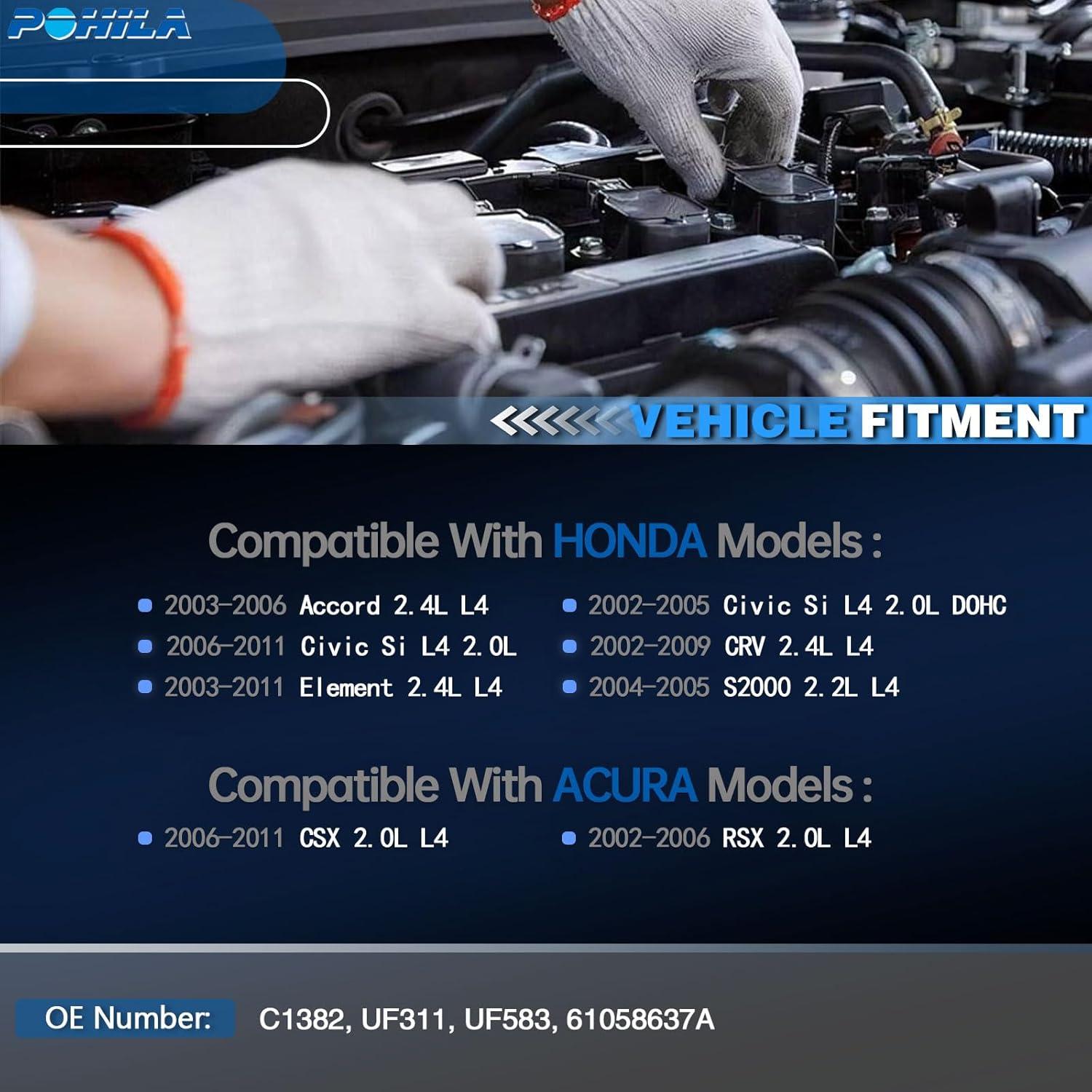 Juego de 4 Bobinas de Encendido y Bujías POHILA 2.4L 2.0L