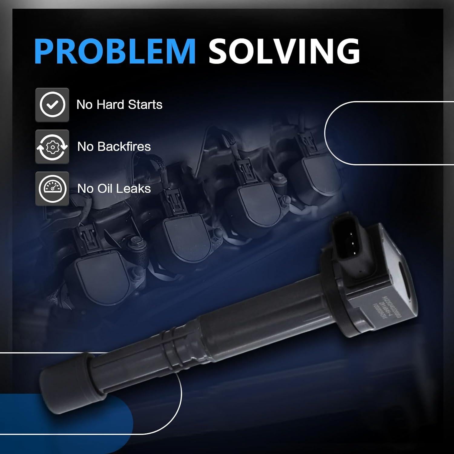 Juego de 4 Bobinas de Encendido y Bujías POHILA 2.4L 2.0L