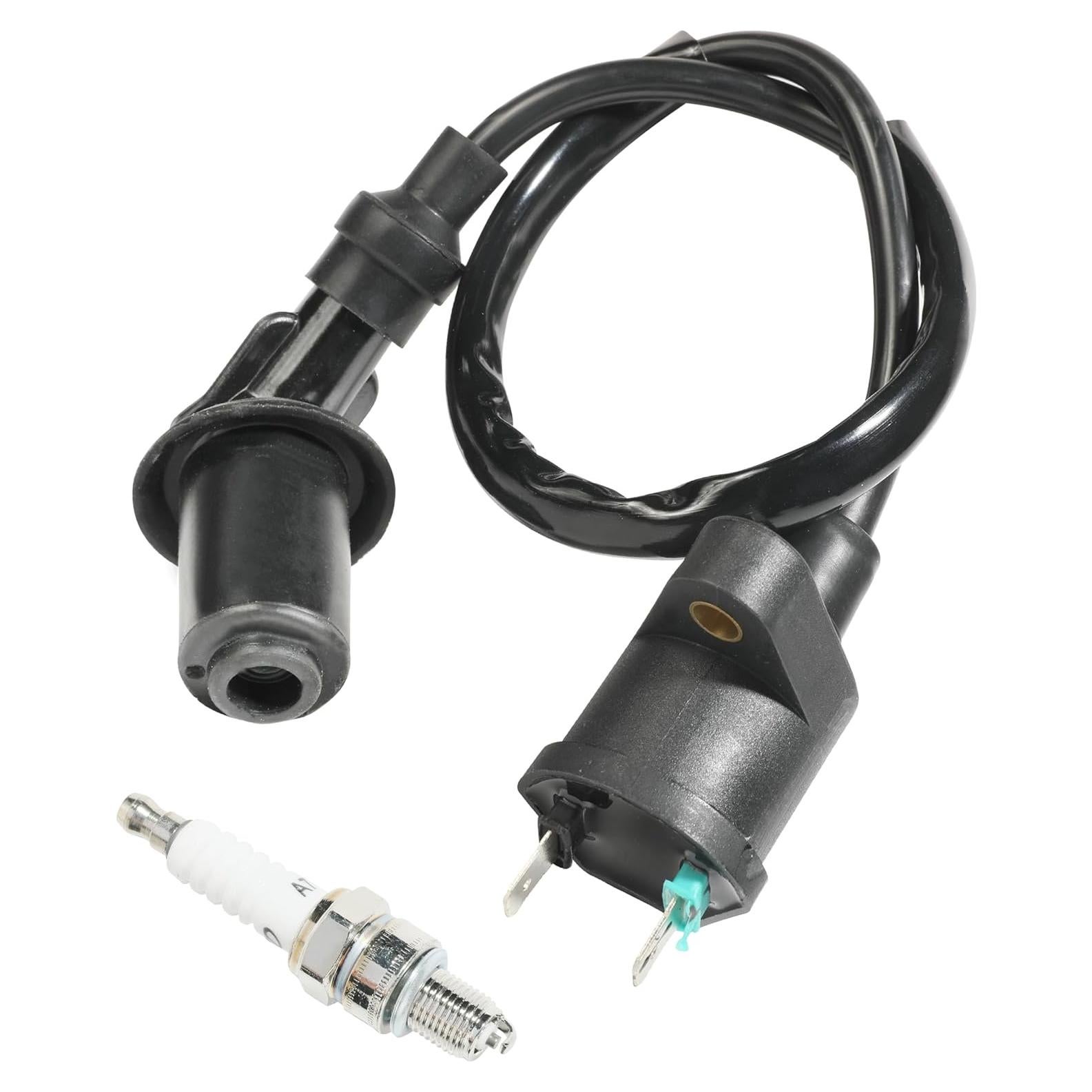 RACOONA Universal Spark Plug, High Performance Racing Ignition Coil Electrode Spark Plug, Fit for 50cc-150cc Motorcycle ATV Scooter Moped Go Kart