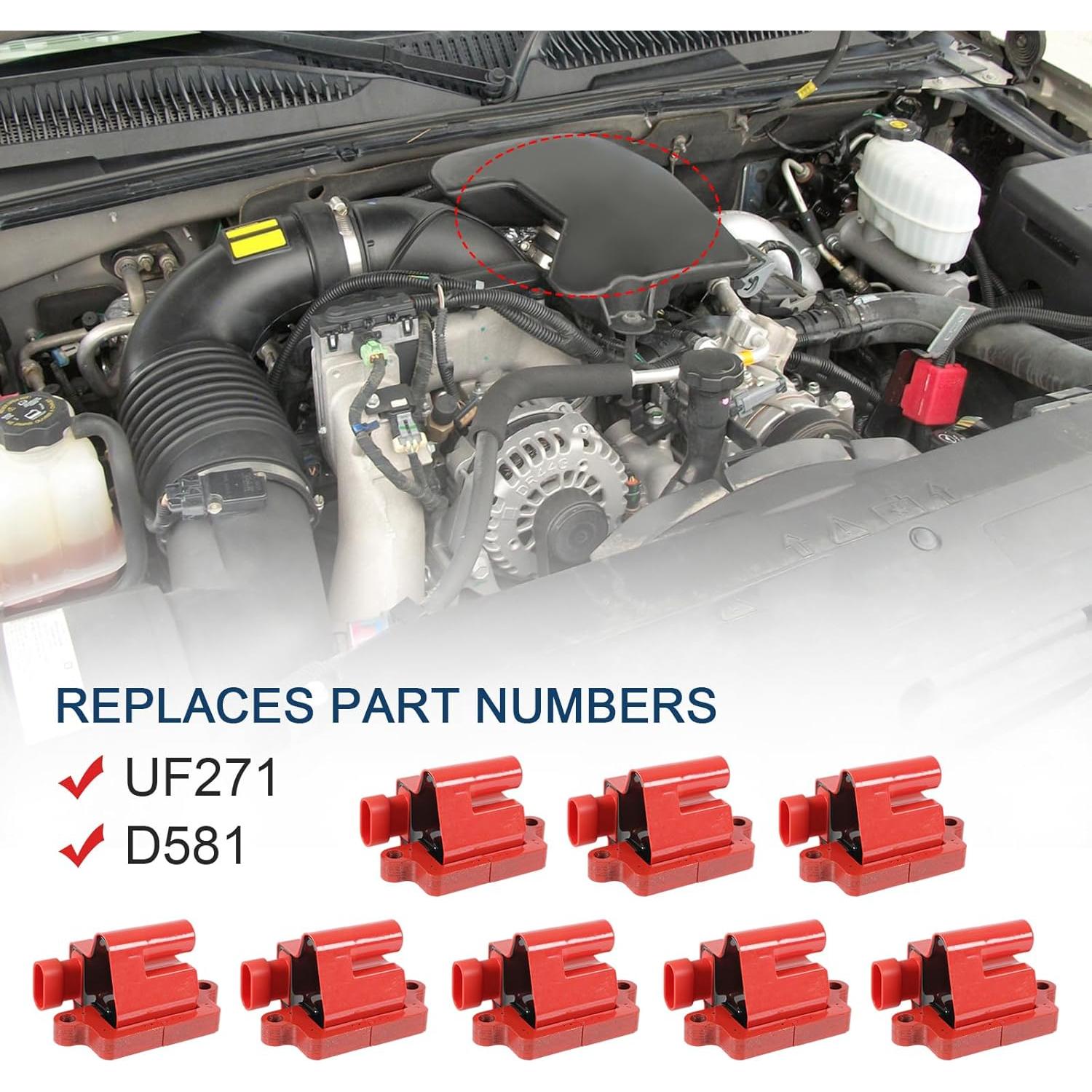 Bobina de Encendido JDMSPEED Cuadrado Rojo UF271 D581 2.48kg