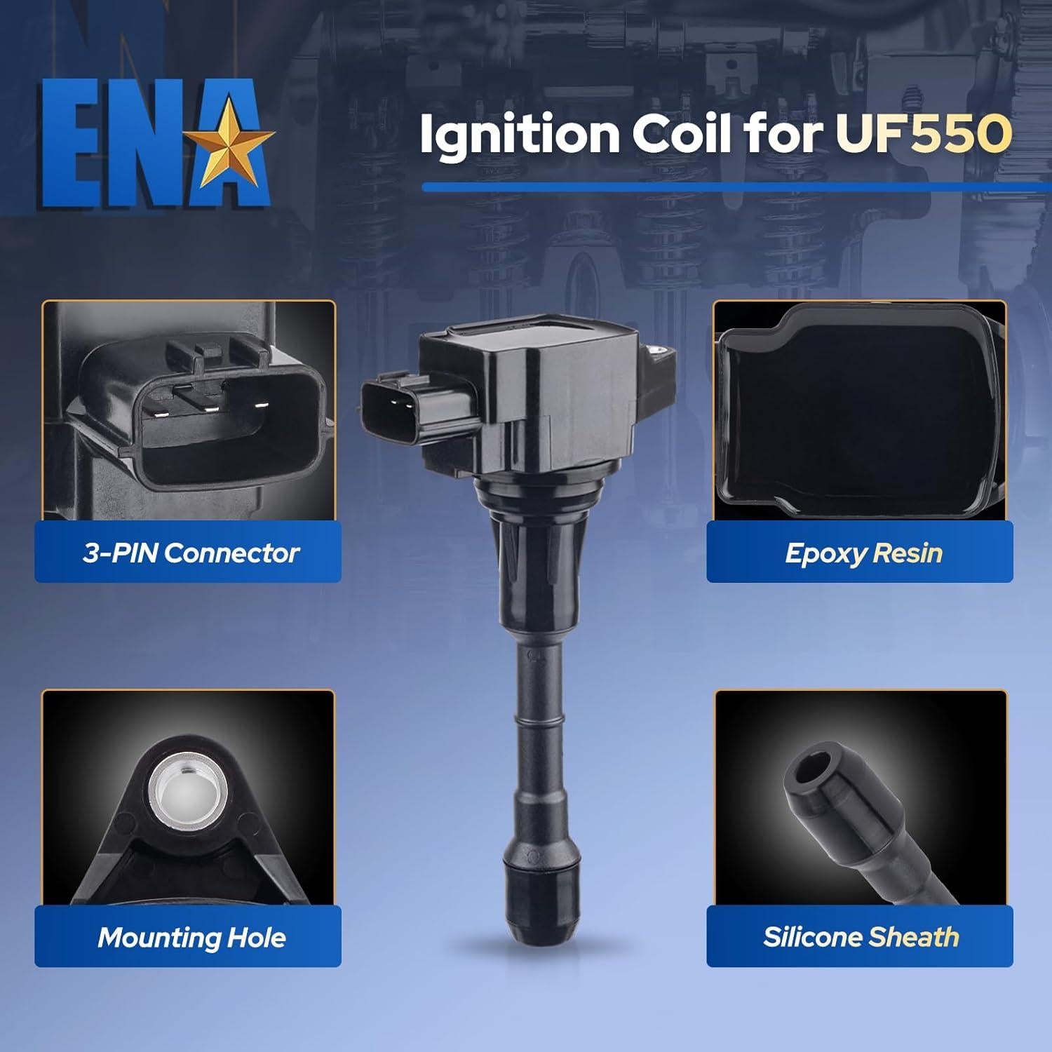ENA Juego de 6 Bobinas de Encendido para Nissan Infiniti 2.5L 3.5L