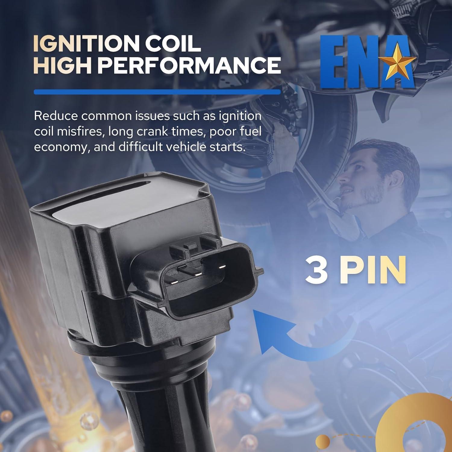 ENA Juego de 6 Bobinas de Encendido para Nissan Infiniti 2.5L 3.5L