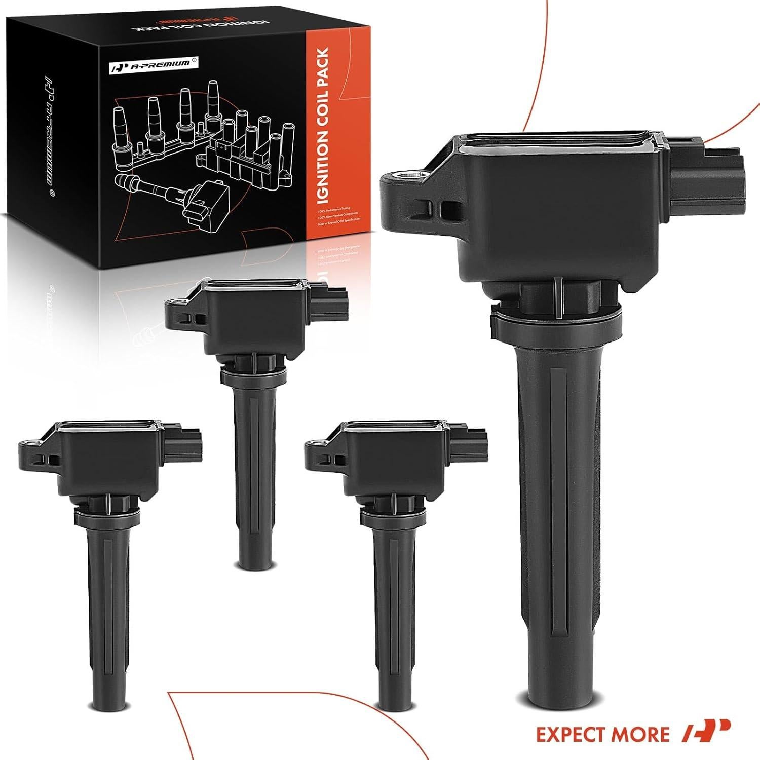 Bobinas de Encendido A-Premium 4PCS para Mazda 3 6 CX-3 CX-5 2012-2023
