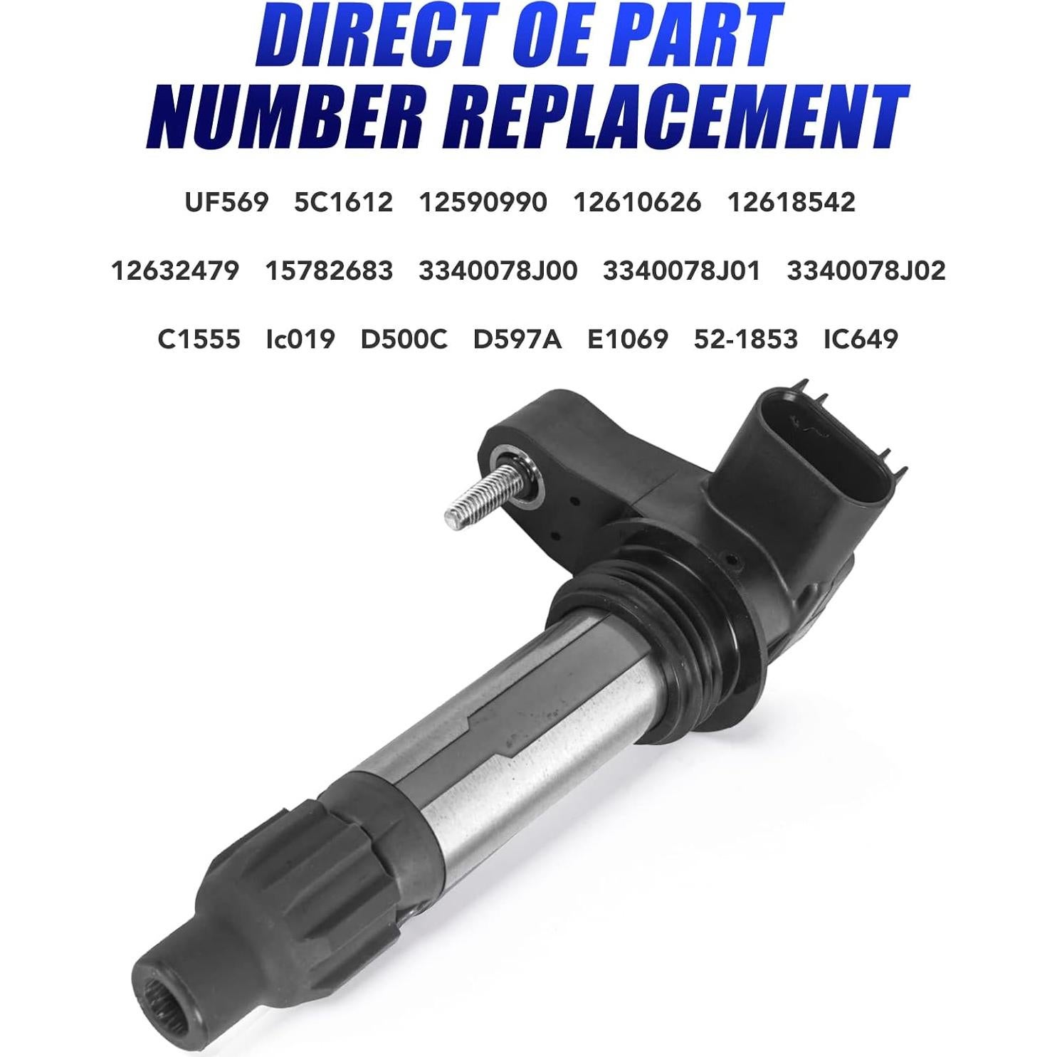 Paquete de 6 Bobinas de Encendido y Bujías LCWRGS para GMC 2010-2016
