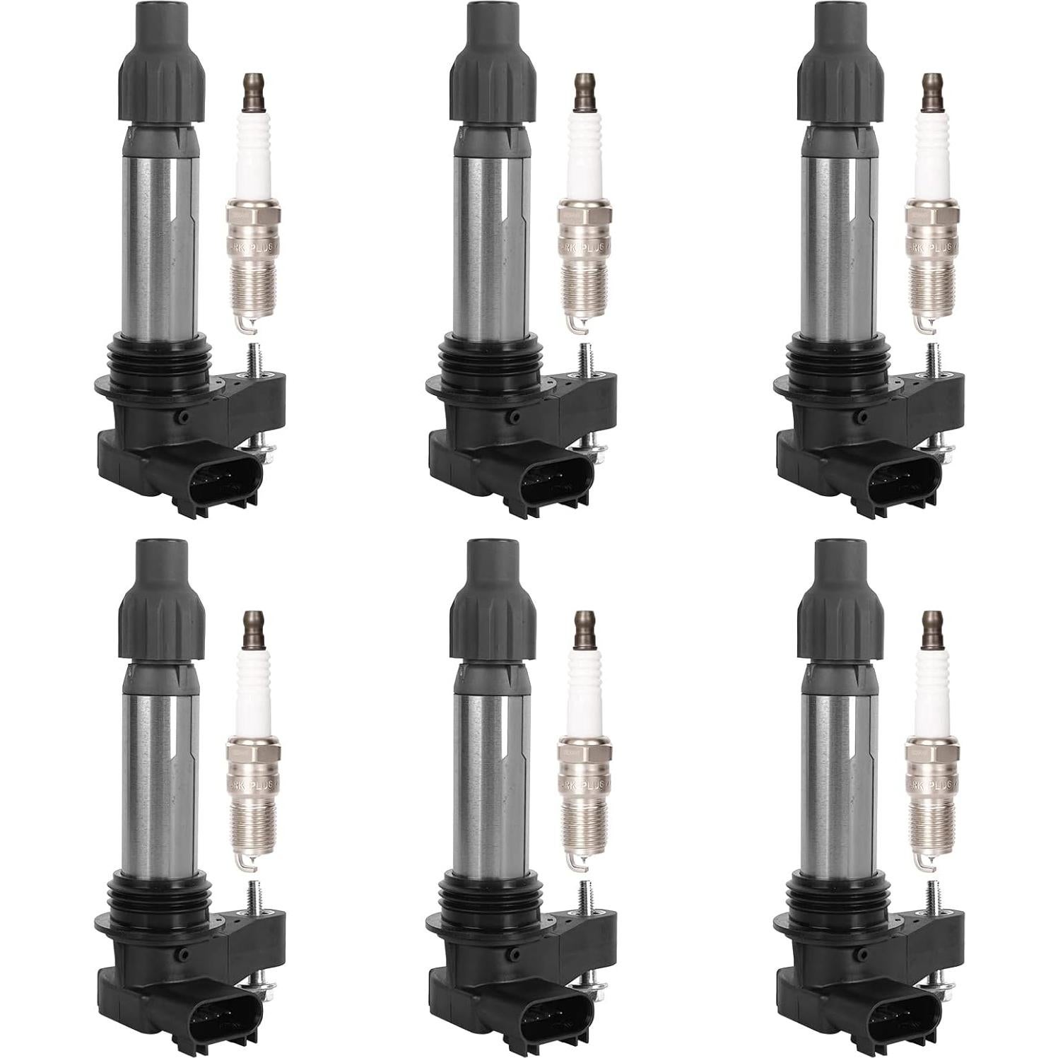 Paquete de 6 Bobinas de Encendido y Bujías LCWRGS para GMC 2010-2016