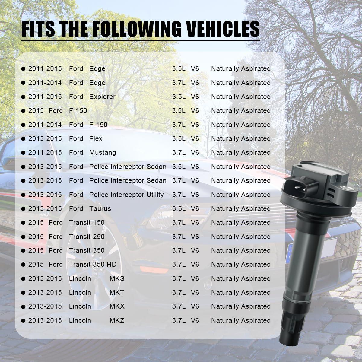 Juego de 6 Bobinas de Encendido y Bujías Platino MAS SP589