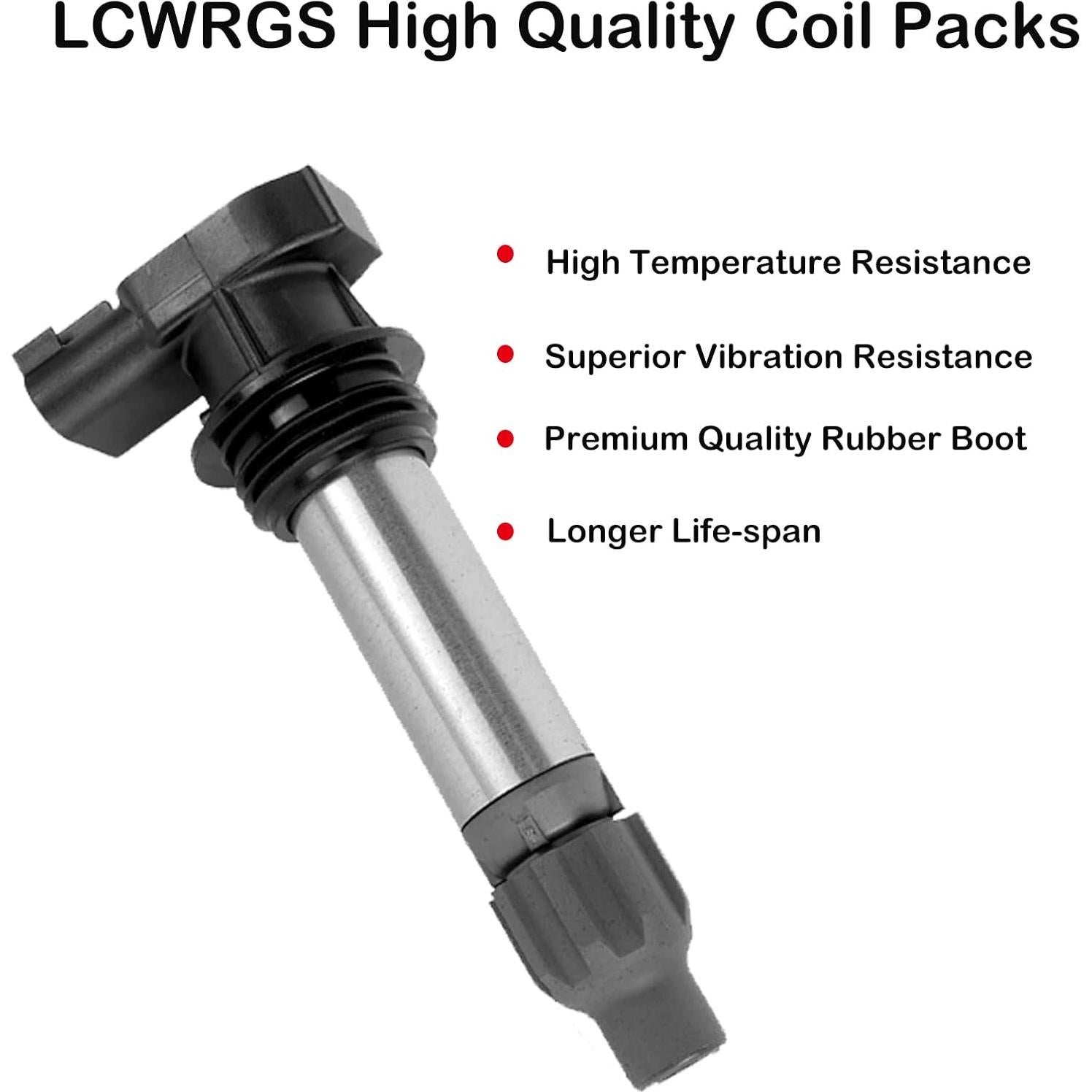 Juego de 6 Bobinas de Encendido LCWRGS para V6 Buick GMC Chevy
